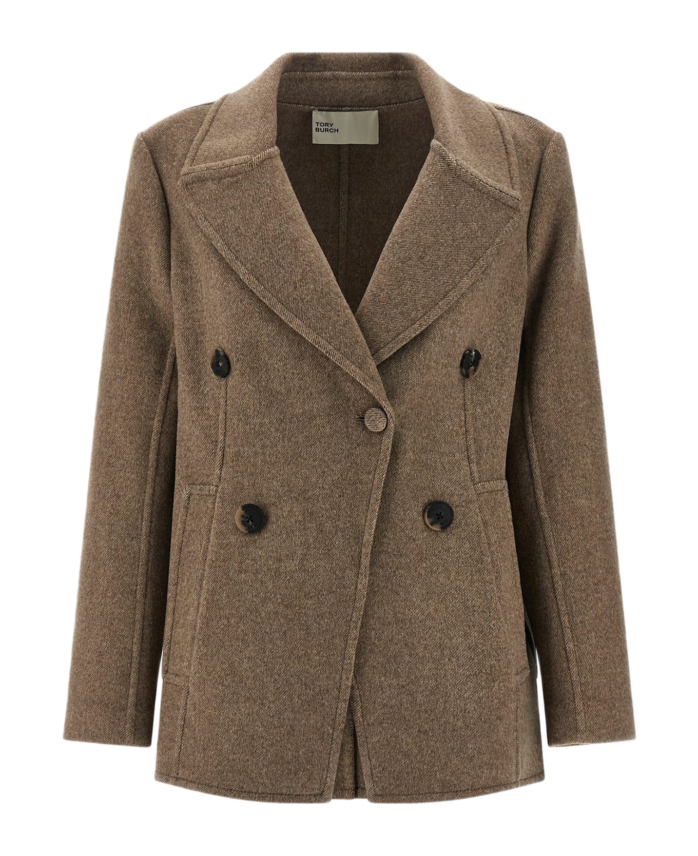 Tory Burch Wool Coat - Beige