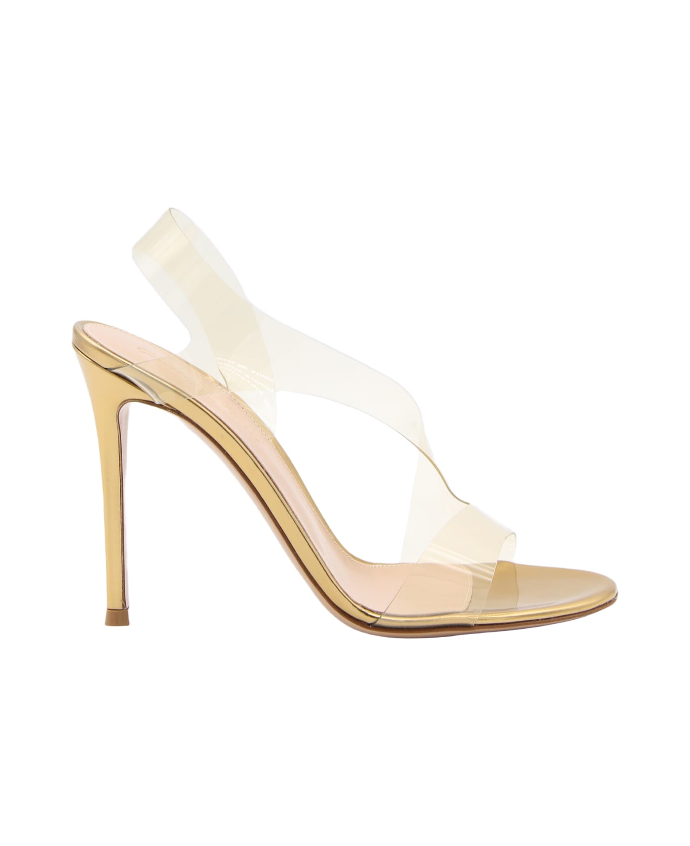 Gianvito Rossi Nude Leather And Pvc Metropolis Sandals - MEKONG+MEKONG