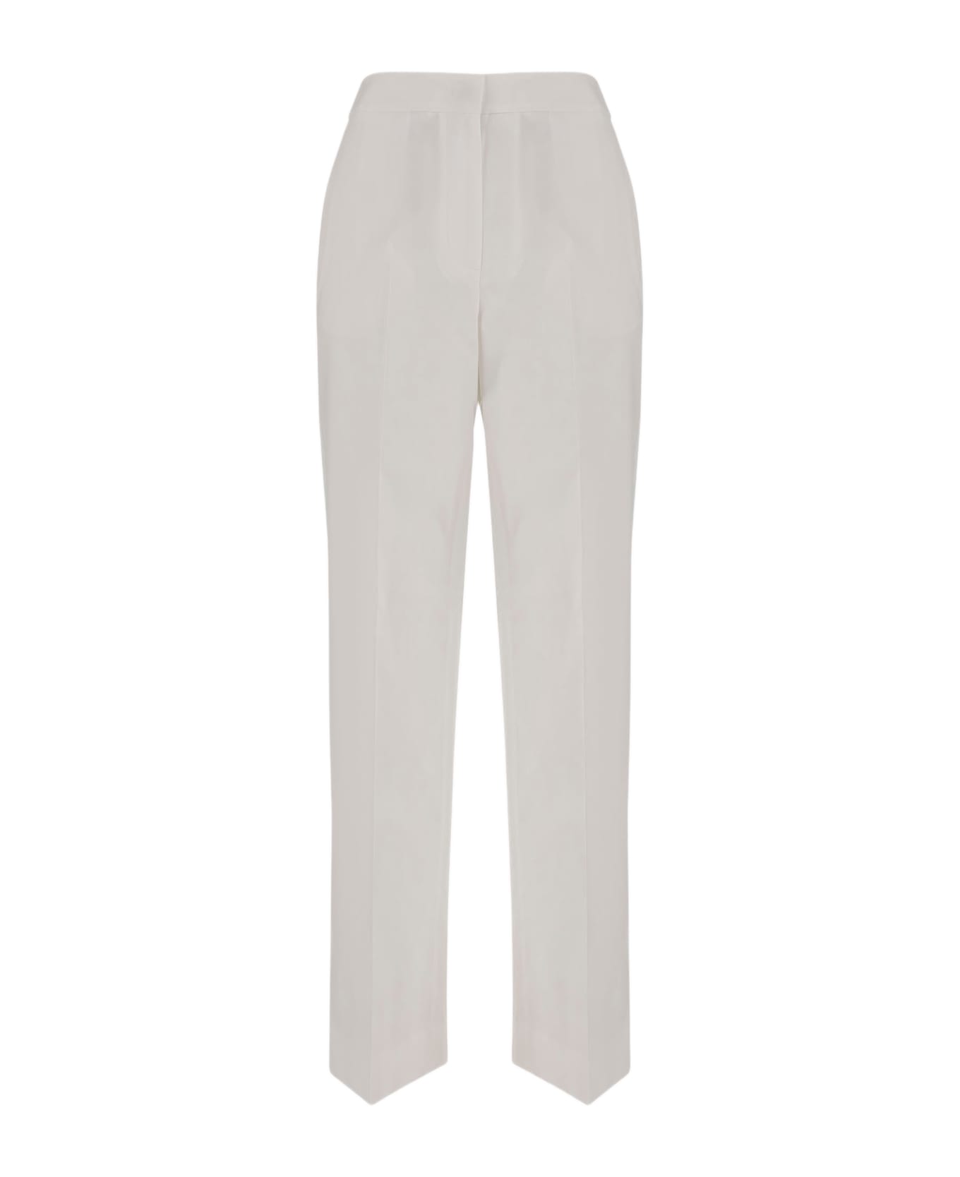 QL2 Stretch Cotton Trousers - White