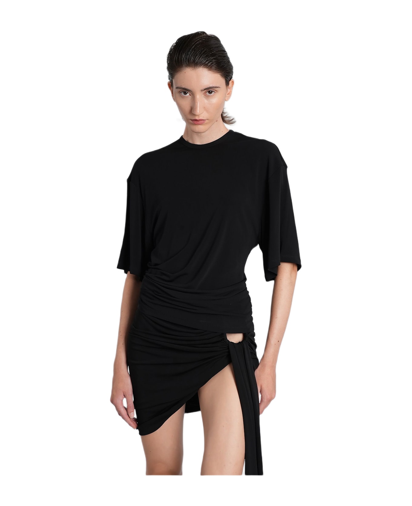 Christopher Esber T-shirt In Black Viscose - black