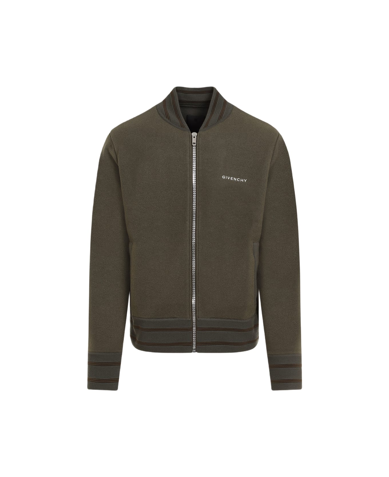 Givenchy Knitted Varsity Jacket - Khaki