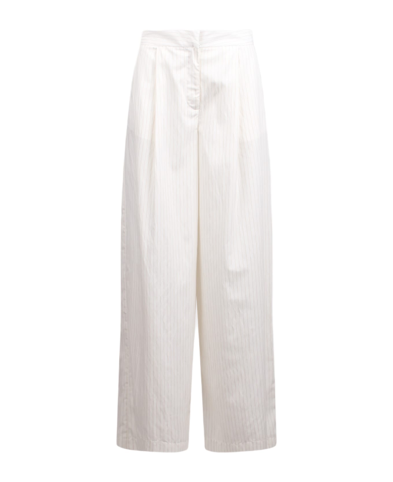 Federica Tosi Pinstriped Wide Trousers ボトムス