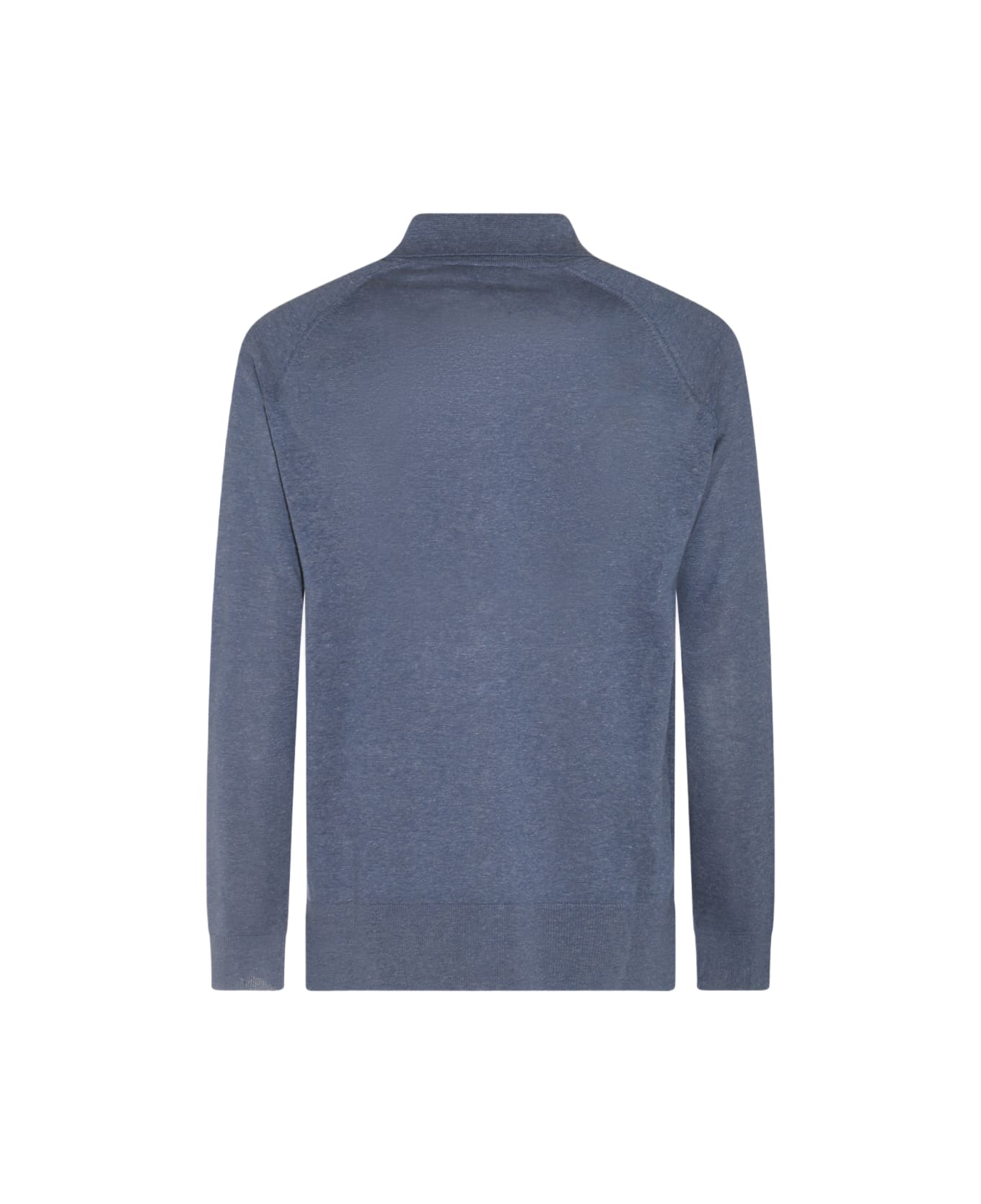 Piacenza Cashmere Blue Silk Knitwear - BLUE MELANGE ニットウェア