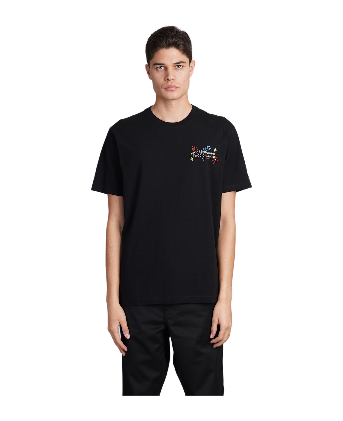 MC2 Saint Barth Arnott T-shirt In Black Cotton - black