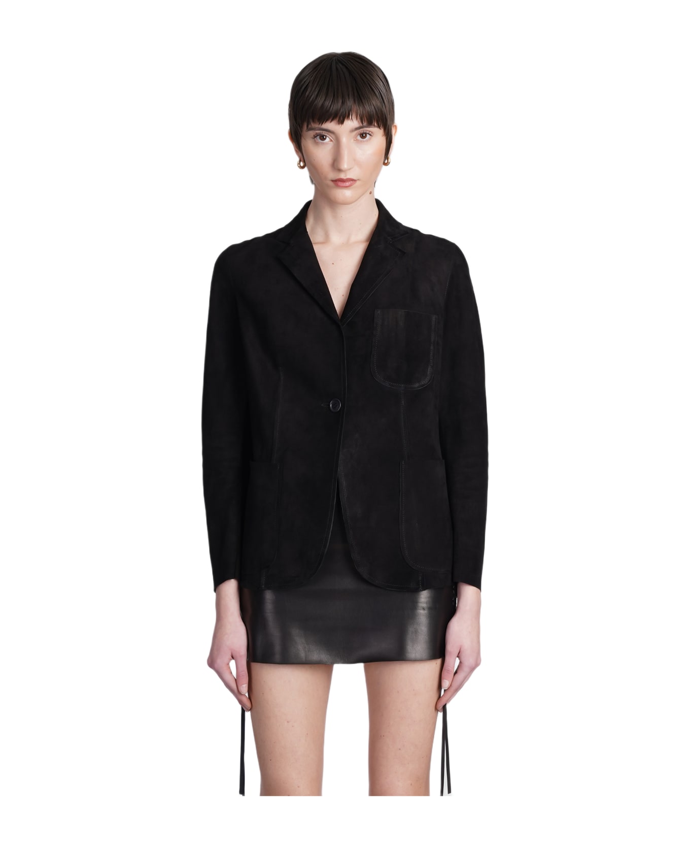 Salvatore Santoro Casual Jacket In Black Leather - black