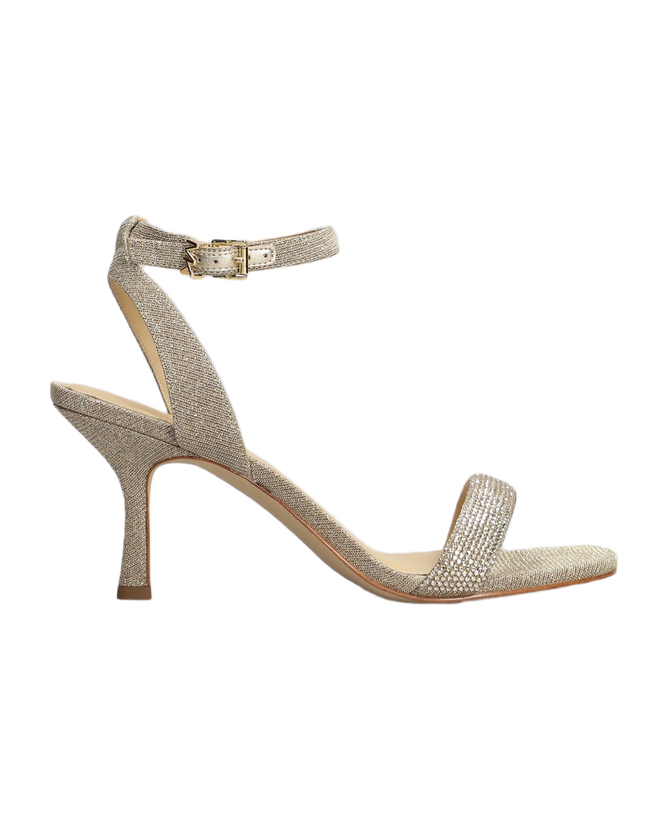 Michael Kors Carrie Sandals In Gold Glitter - gold サンダル