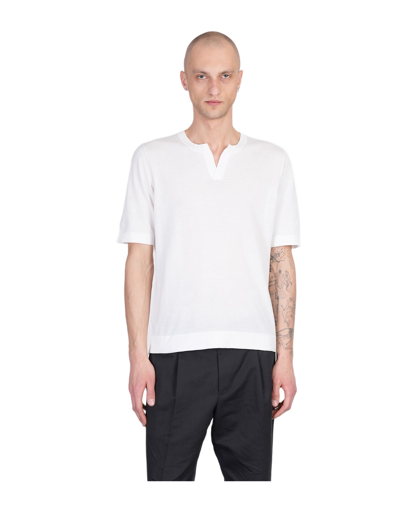 Ballantyne T-shirt In White Cotton - white