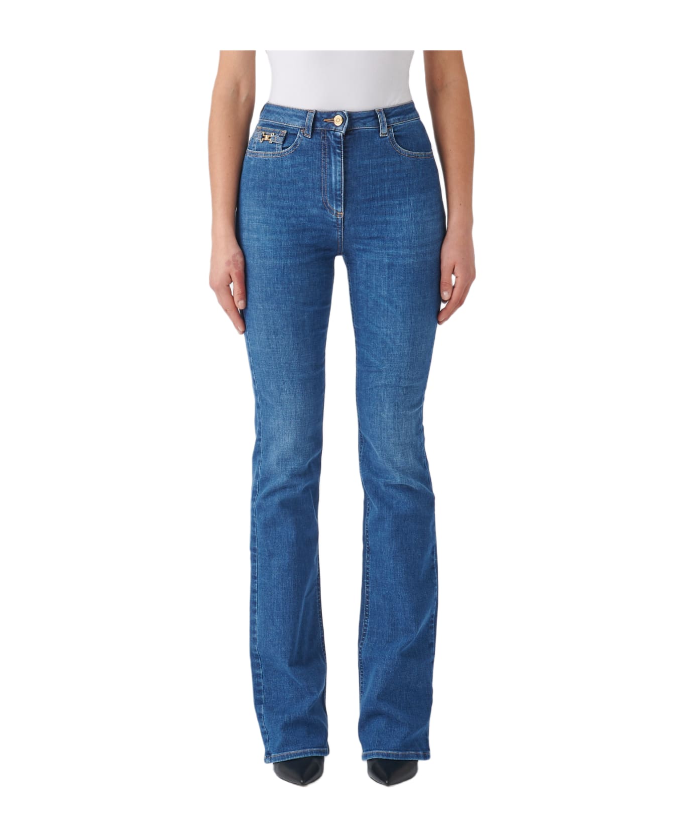 Elisabetta Franchi Cotton Jeans - DENIM BLU