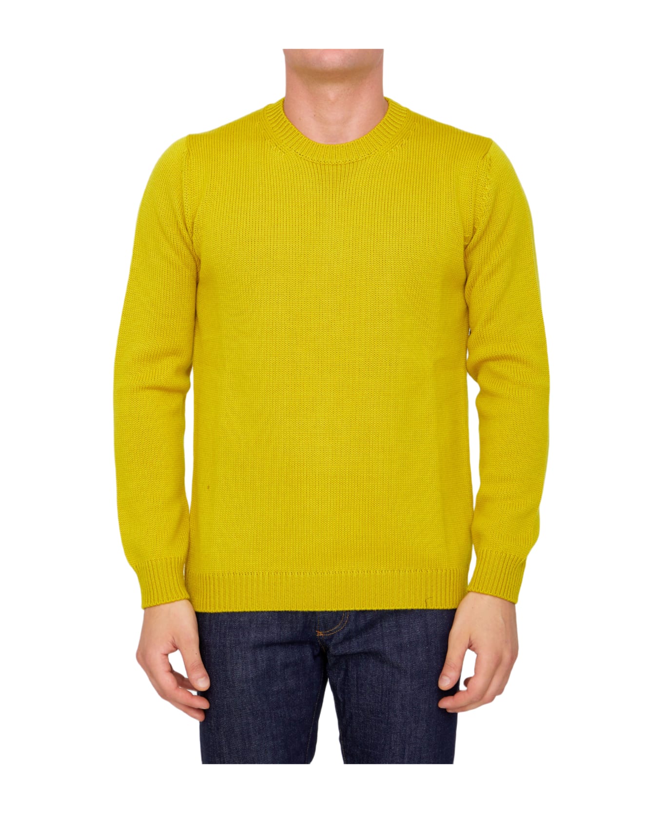 Roberto Collina Yellow Merino Wool Sweater - YELLOW ニットウェア