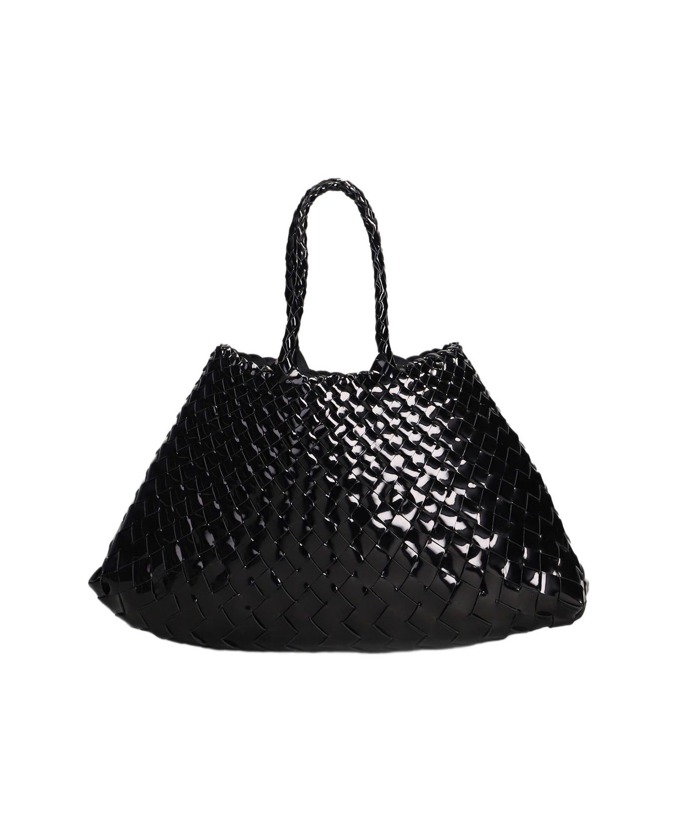 Dragon Diffusion Santa Croce Small Tote In Black Leather - black