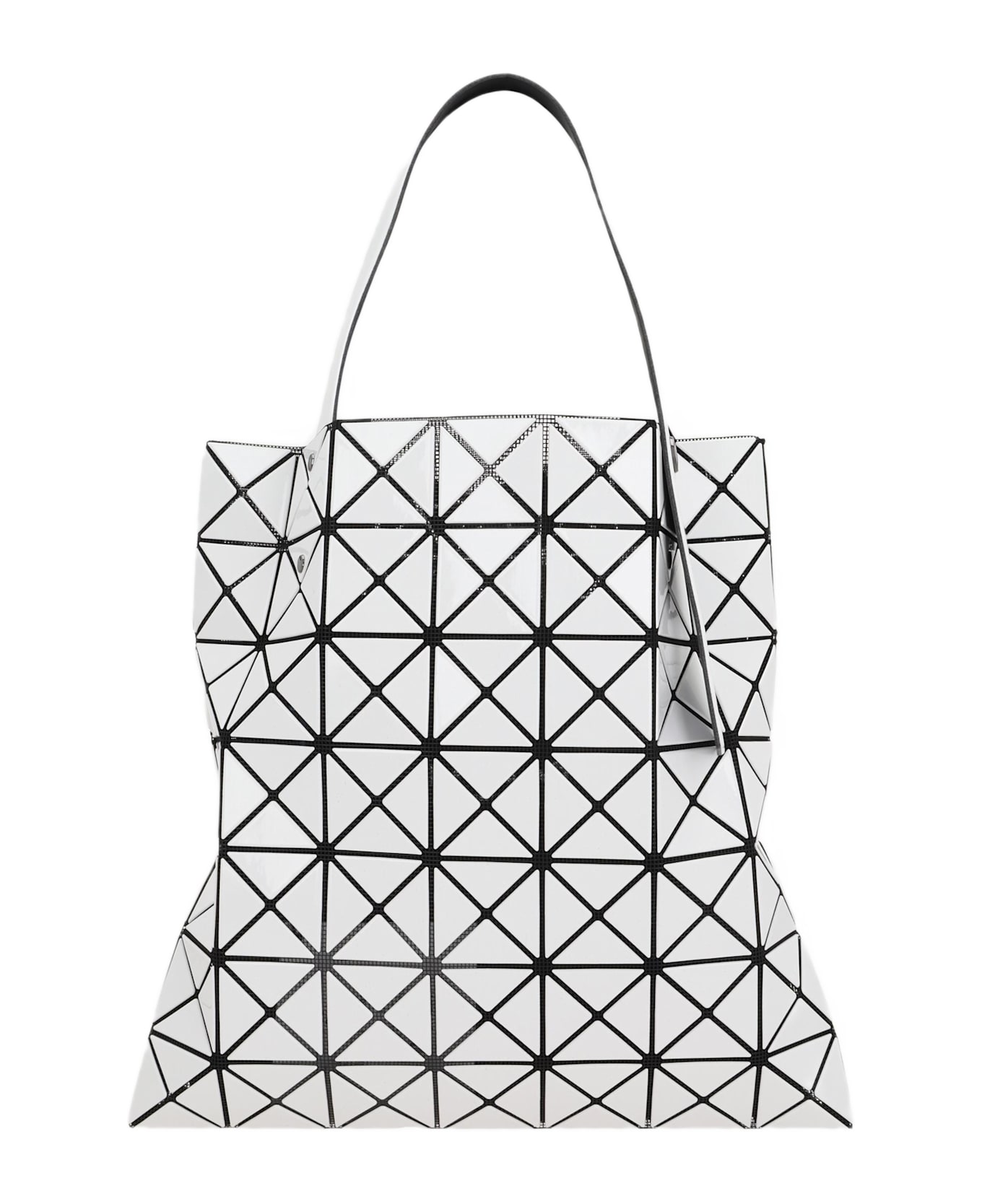 Bao Bao Issey Miyake Prism Tote Bag In Shiny Synthetic Leather - WHITE