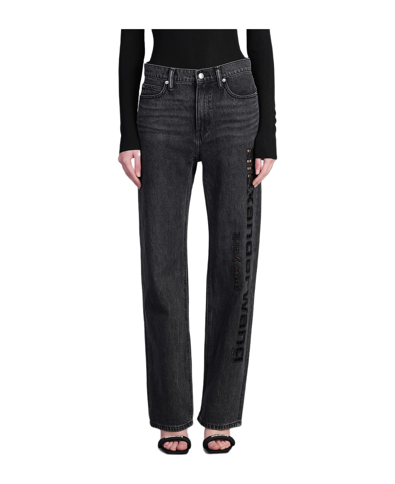 Alexander Wang Jeans In Black Cotton - GREYAGED