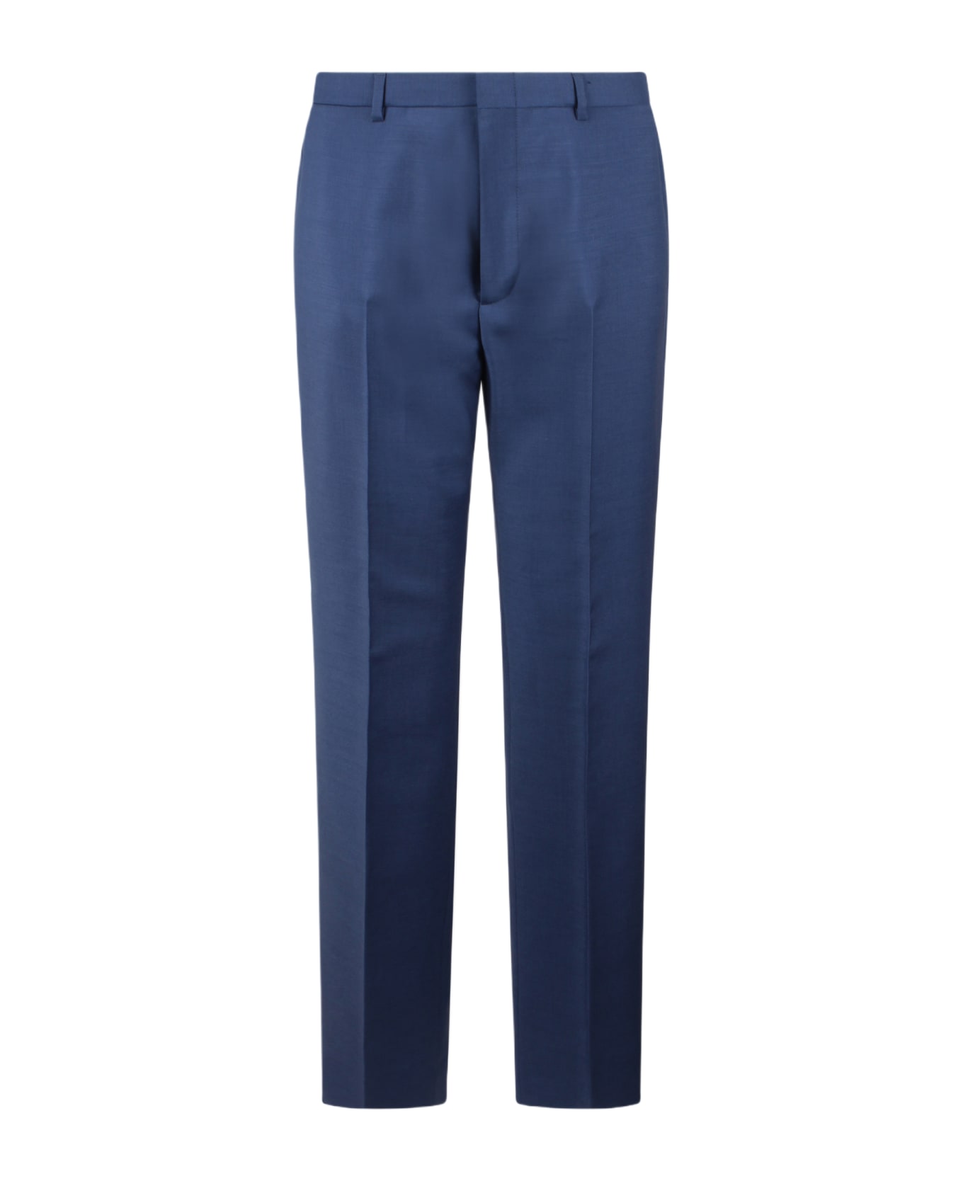 Gucci Wool Mohair Trousers - Blue ボトムス