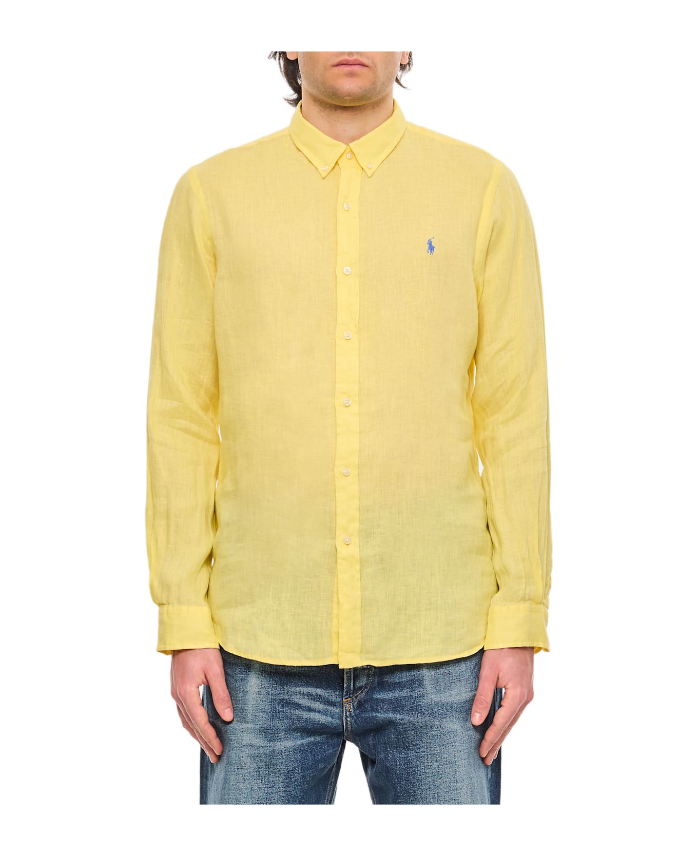 Polo Ralph Lauren Long Sleeve-sport Shirt - Yellow シャツ