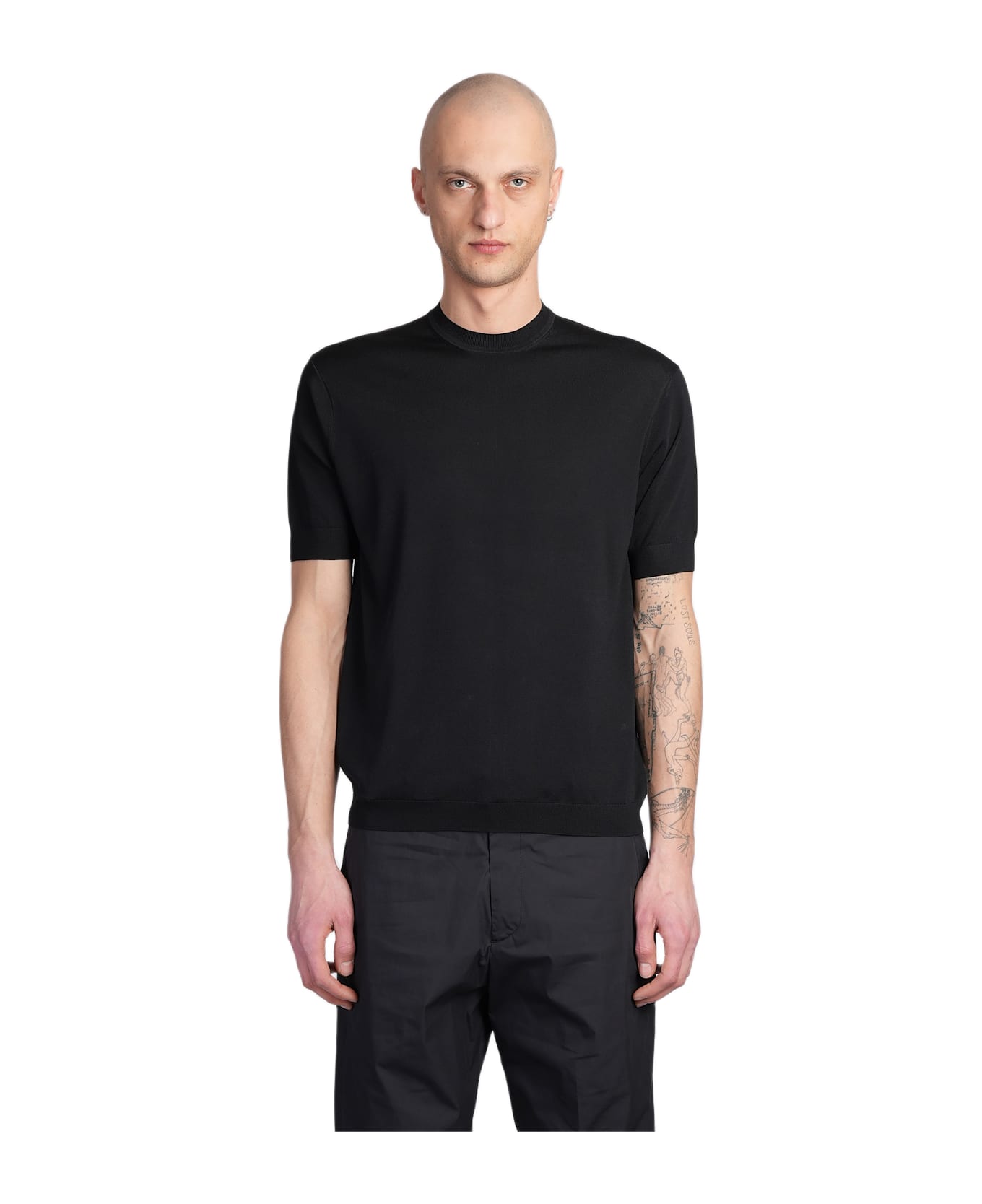 Low Brand K193 T-shirt In Black Viscose - black