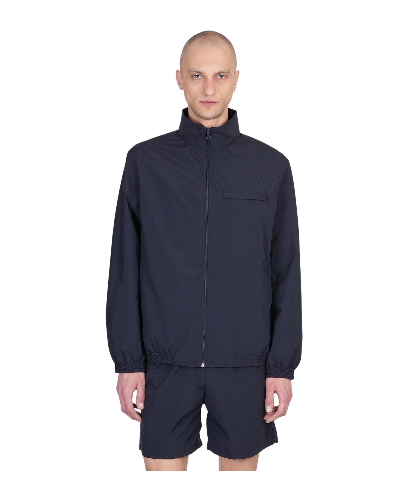 Lanvin Casual Jacket In Blue Polyester - blue