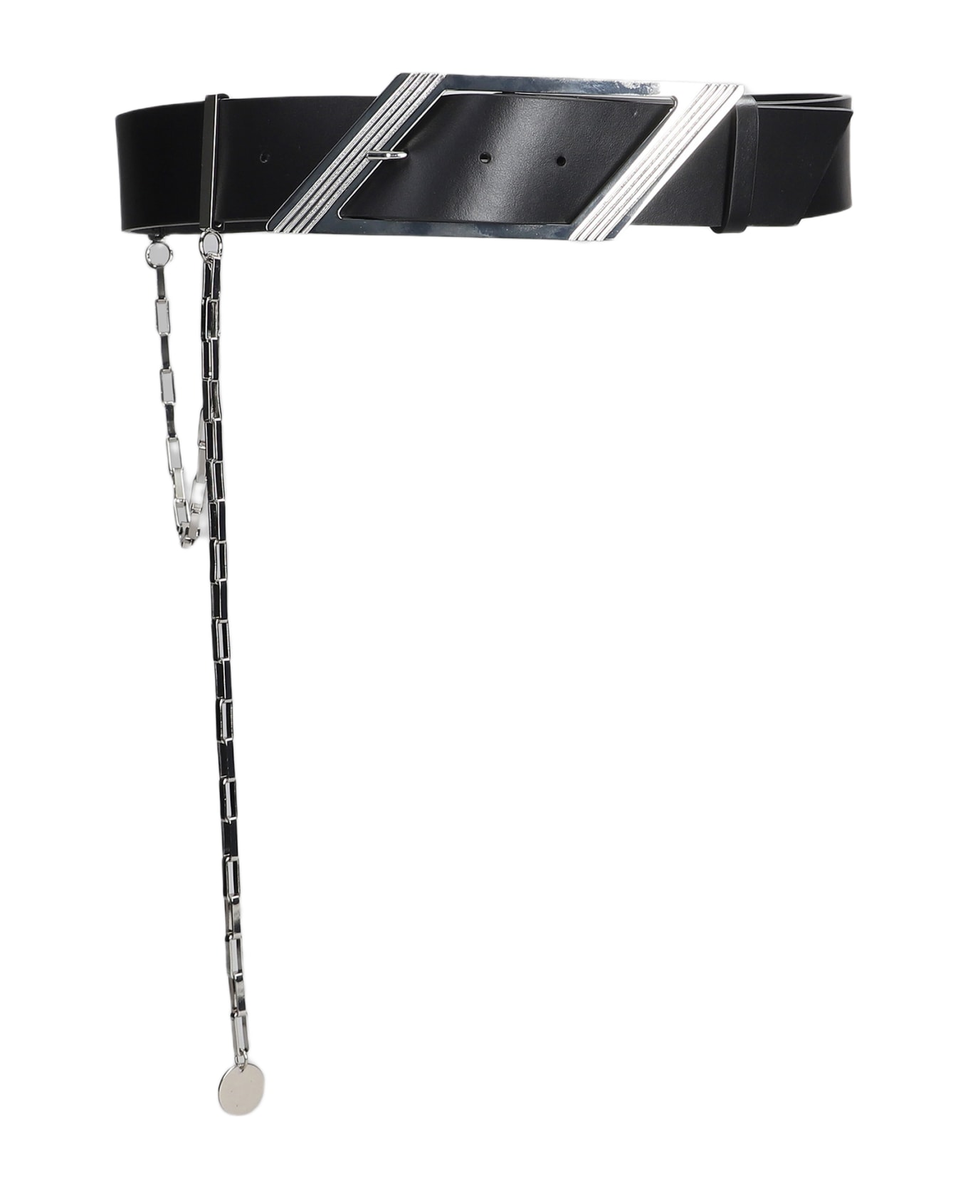 ベルト THE ATTICO Woman Belt Grey 247WKE23L070 002 THE ATTICO Long Belt in Black | FWRD