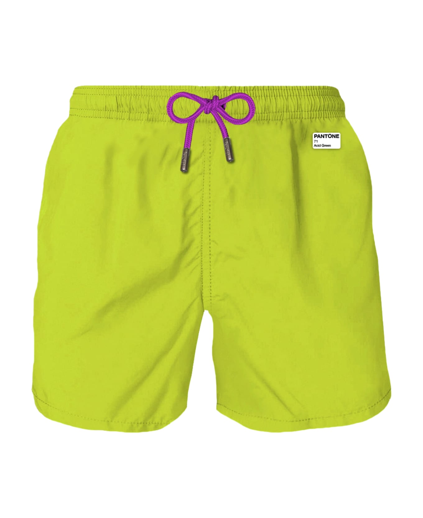 MC2 Saint Barth Man Acid Green Swim Shorts | Pantone Special Edition - GREEN
