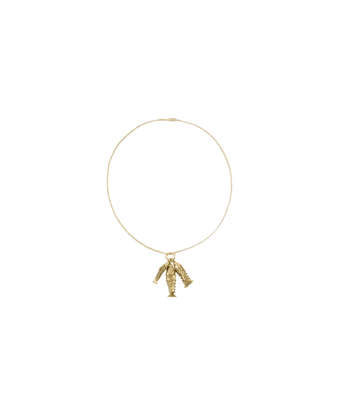 Isabel Marant River Fish Pendant Necklace - GOLD