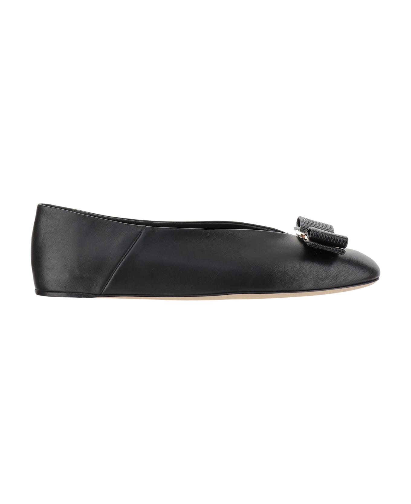 Ferragamo Vara Bow Ballerinas - Black