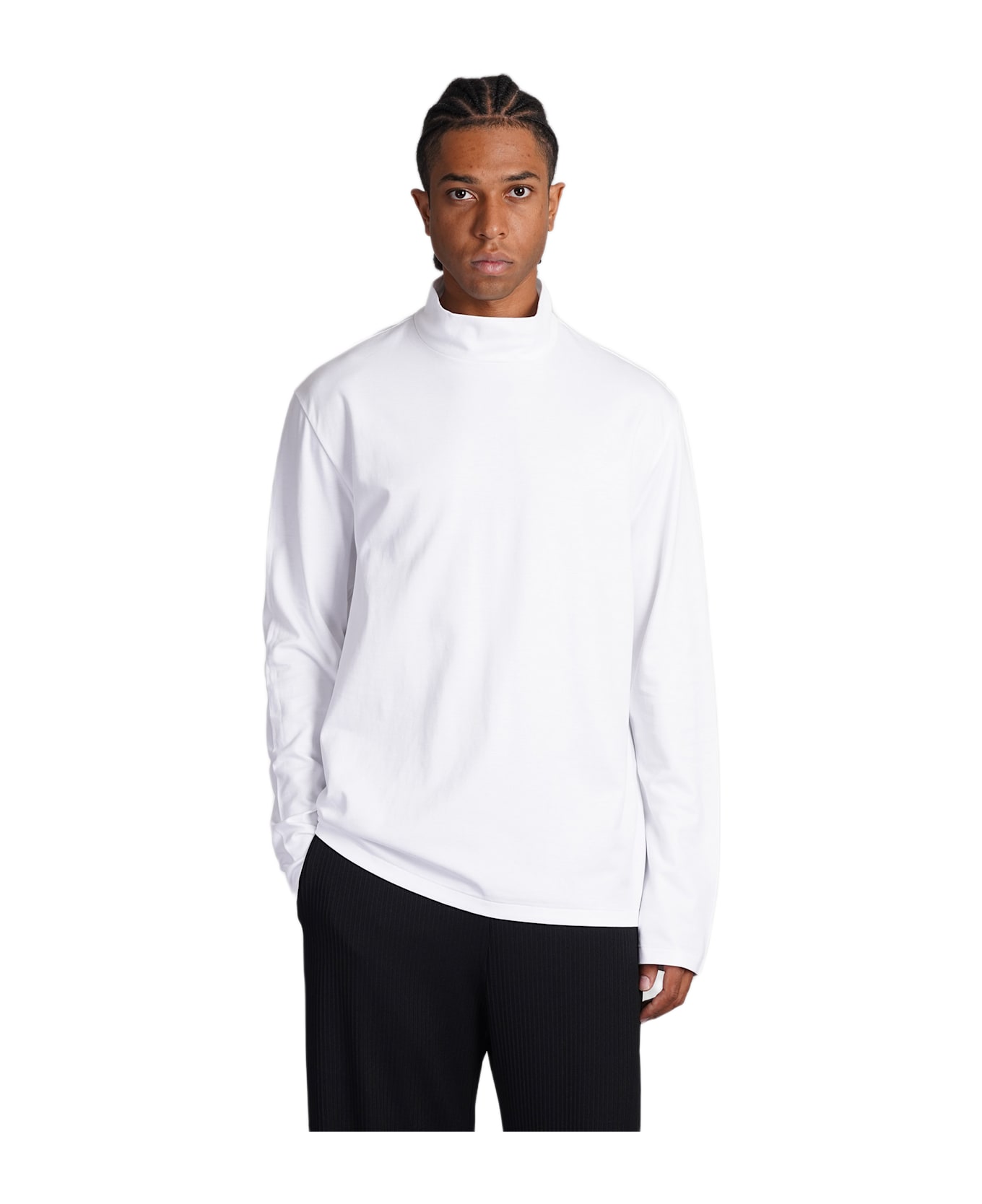 Attachment T-shirt In White Cotton - white