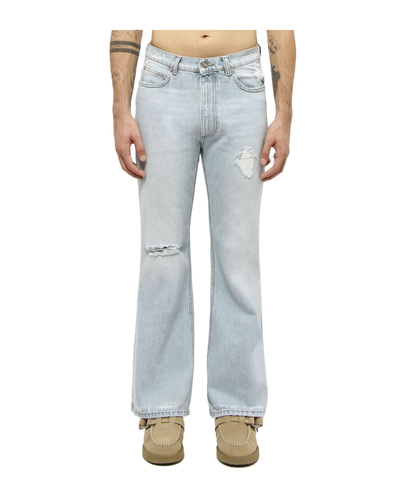 ERL Distressed Jeans - blue