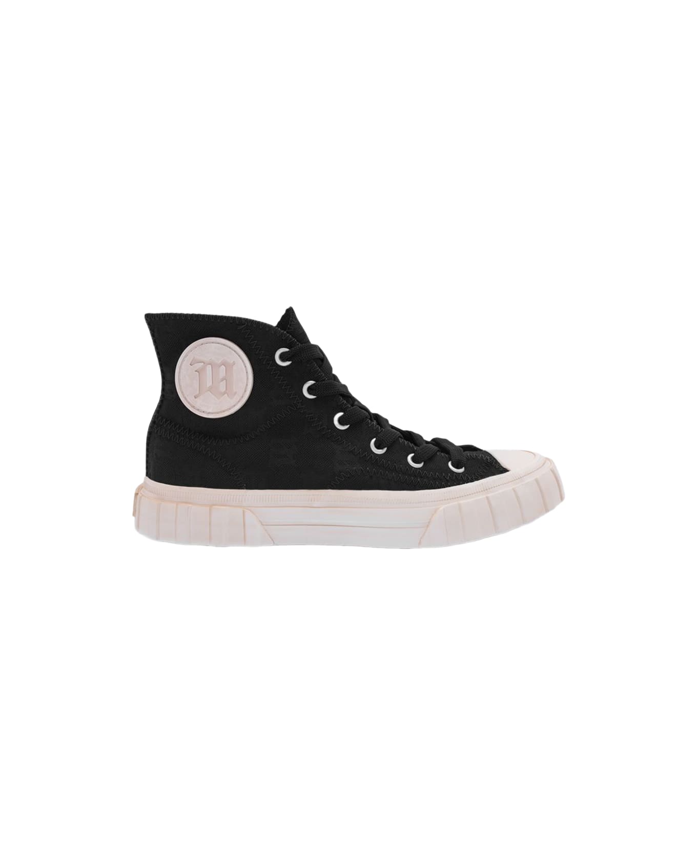 MISBHV Army Sneaker High Monogram Black canvas monogram high sneaker - Army sneaker high monogram - Nero