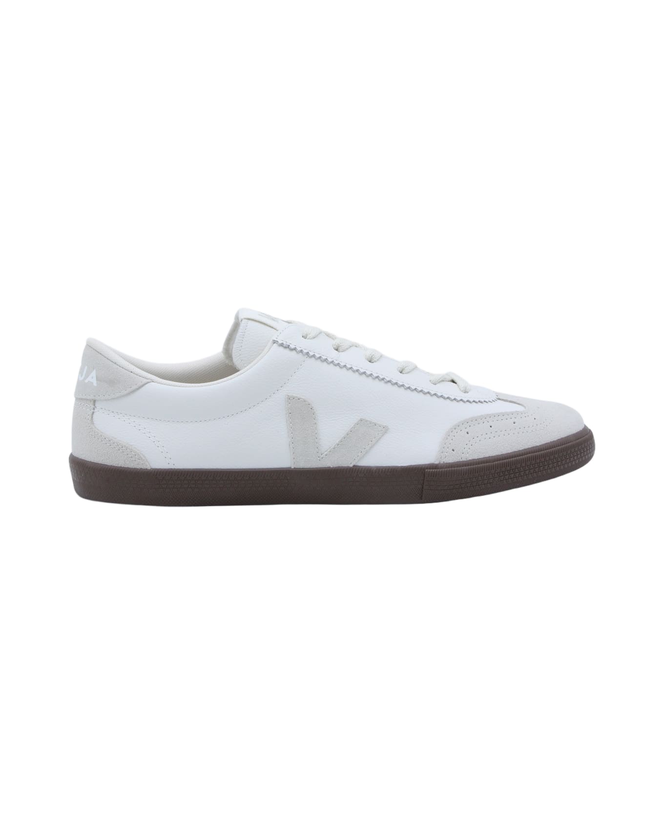 Veja White And Natural Volley Sneakers - WHITE-NATURAL