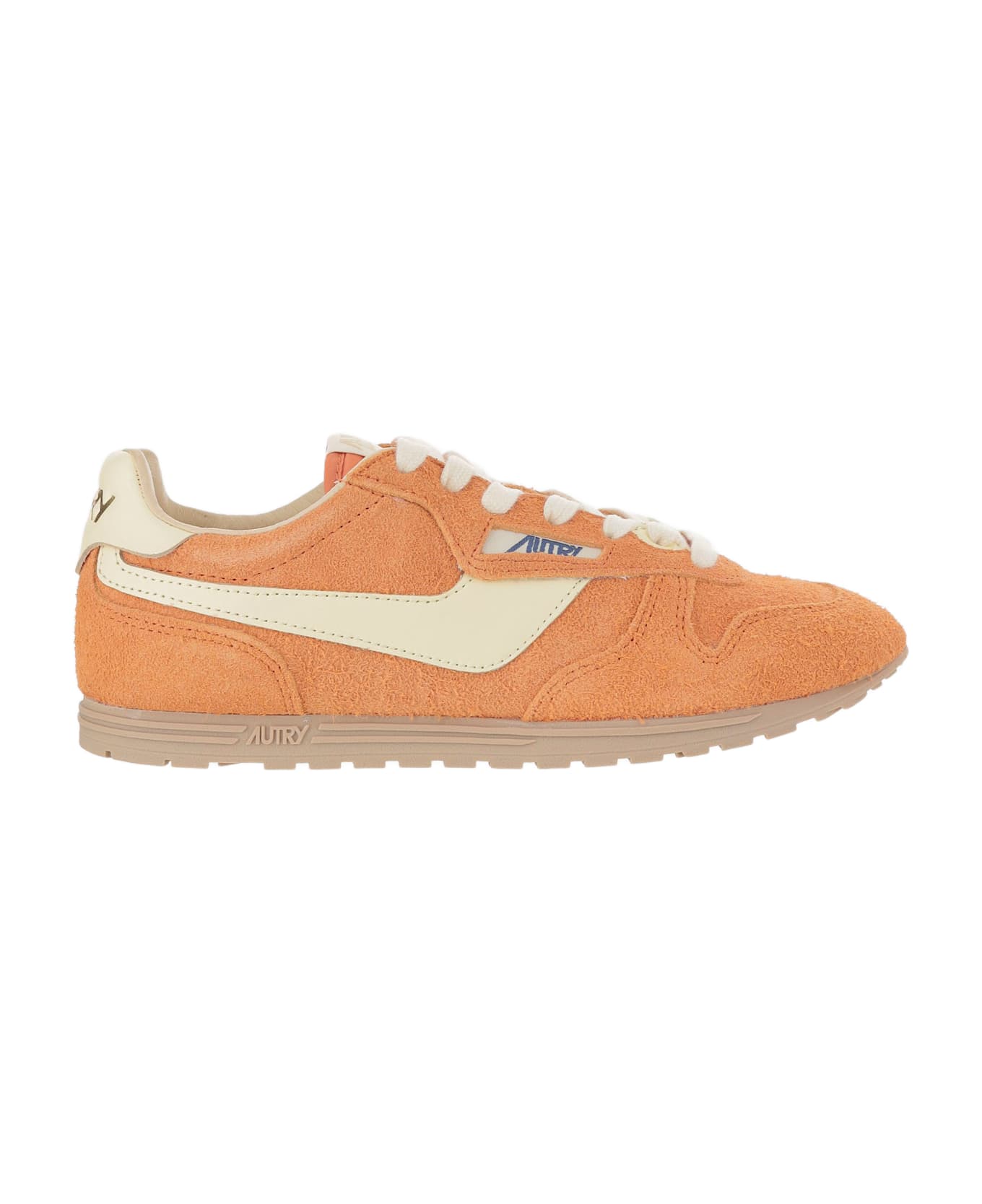 Autry Windspin Leather Sneakers - Orange