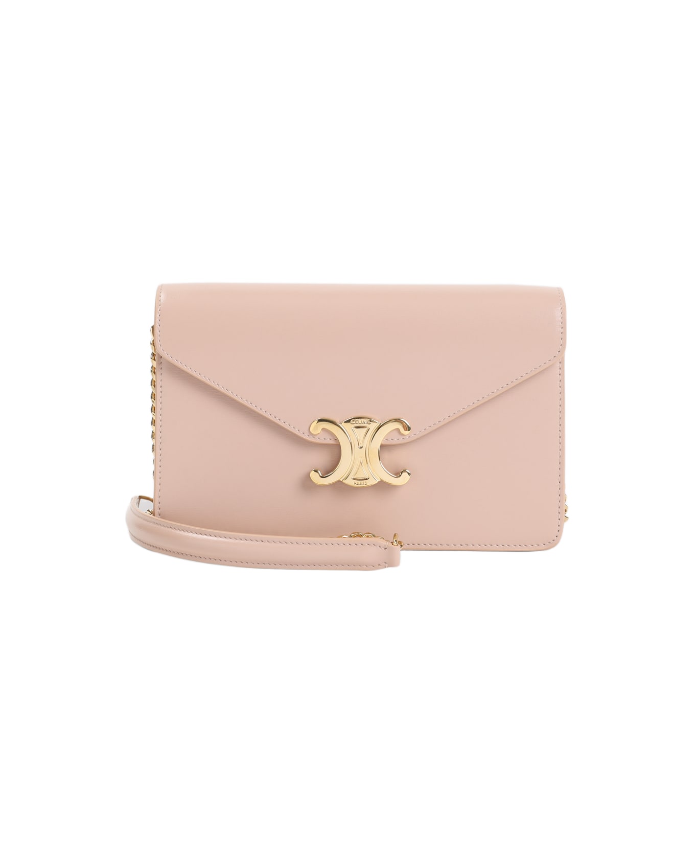 Celine Margo Wallet On Chain - Ph Soft Peach