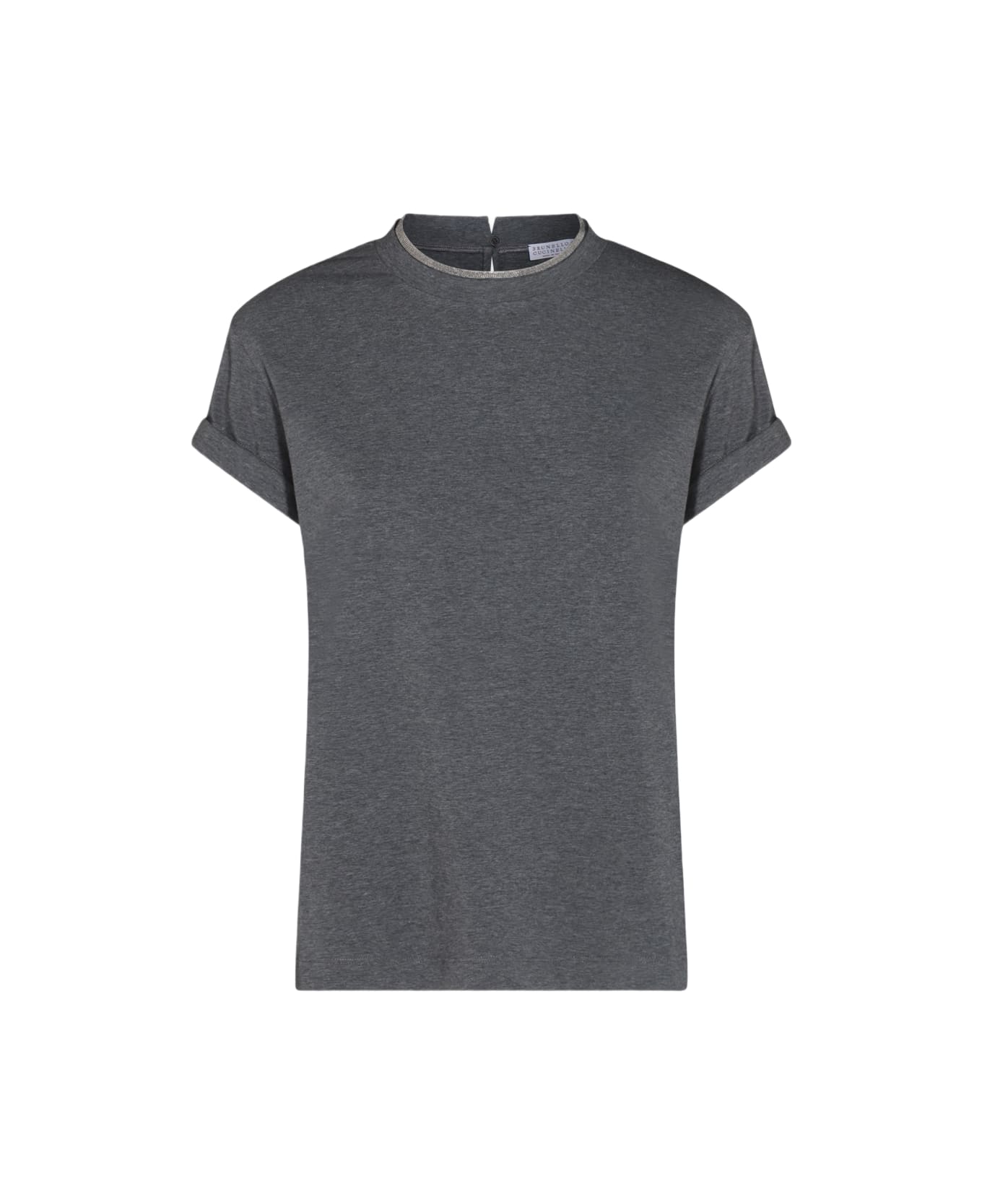 Brunello Cucinelli Dark Grey Cotton T-shirt - Grey