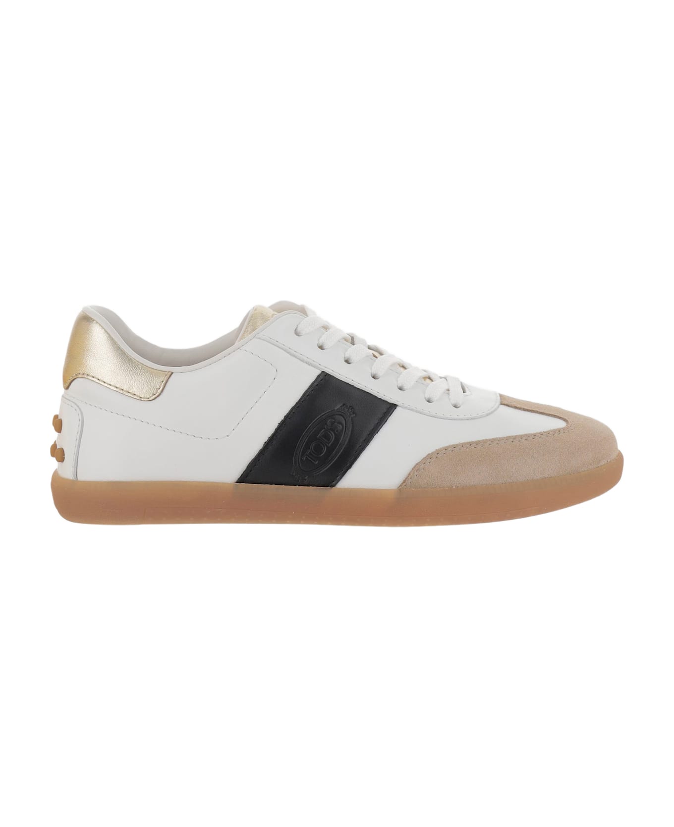 Tod
s Leather Tabs Sneakers - Red