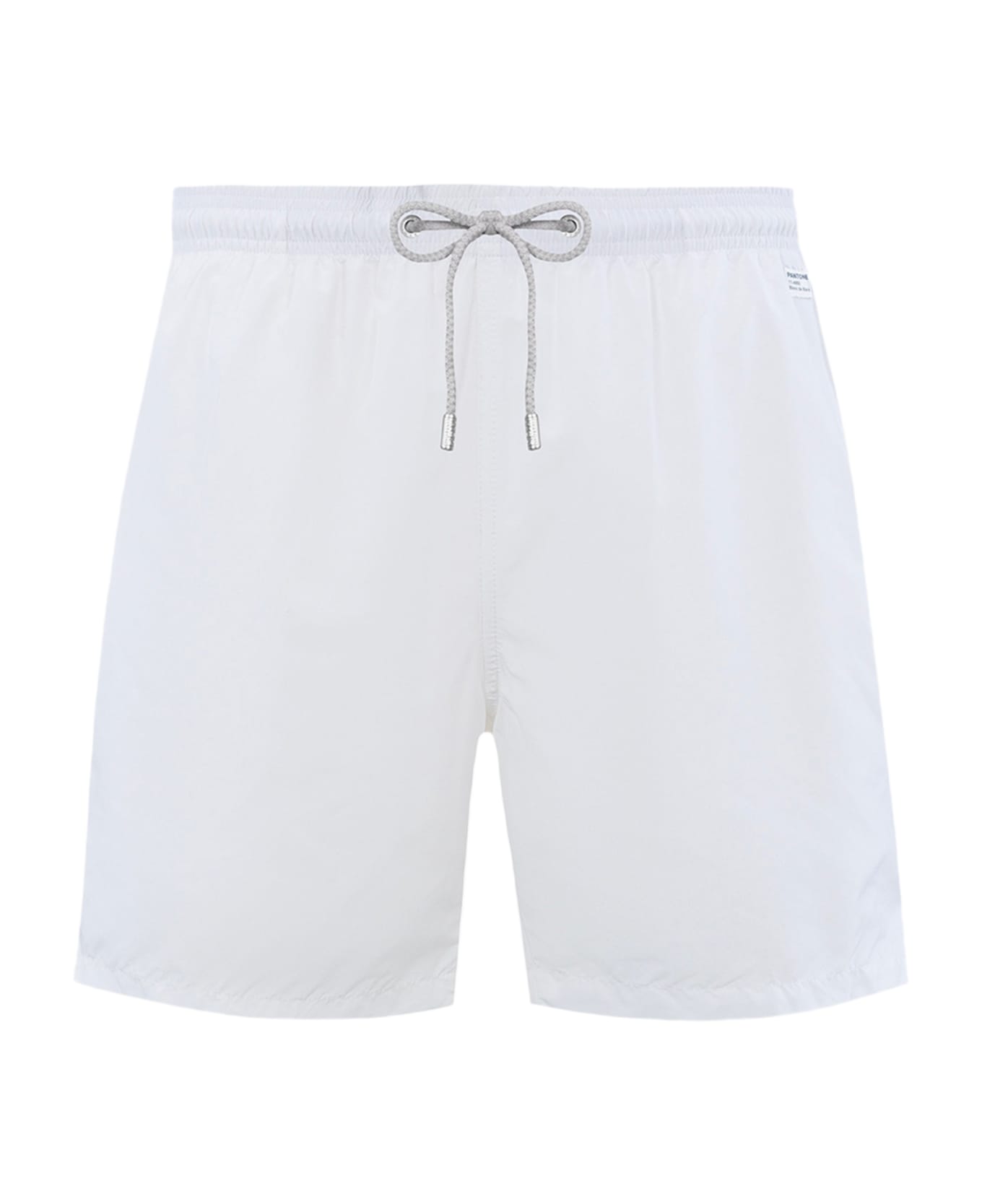 MC2 Saint Barth Man Lightweight Fabric White Swim Shorts Lighting Pantone | Pantone® Special Edition - WHITE