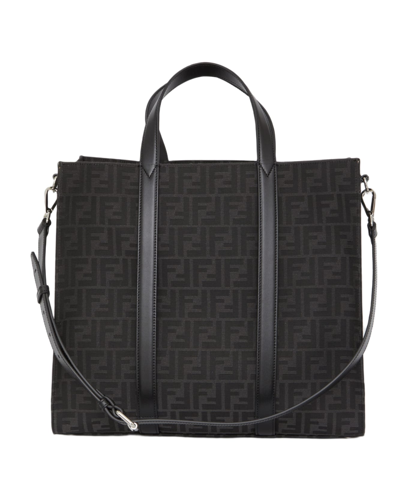 Fendi Ff Jacquard Fabric Bag
