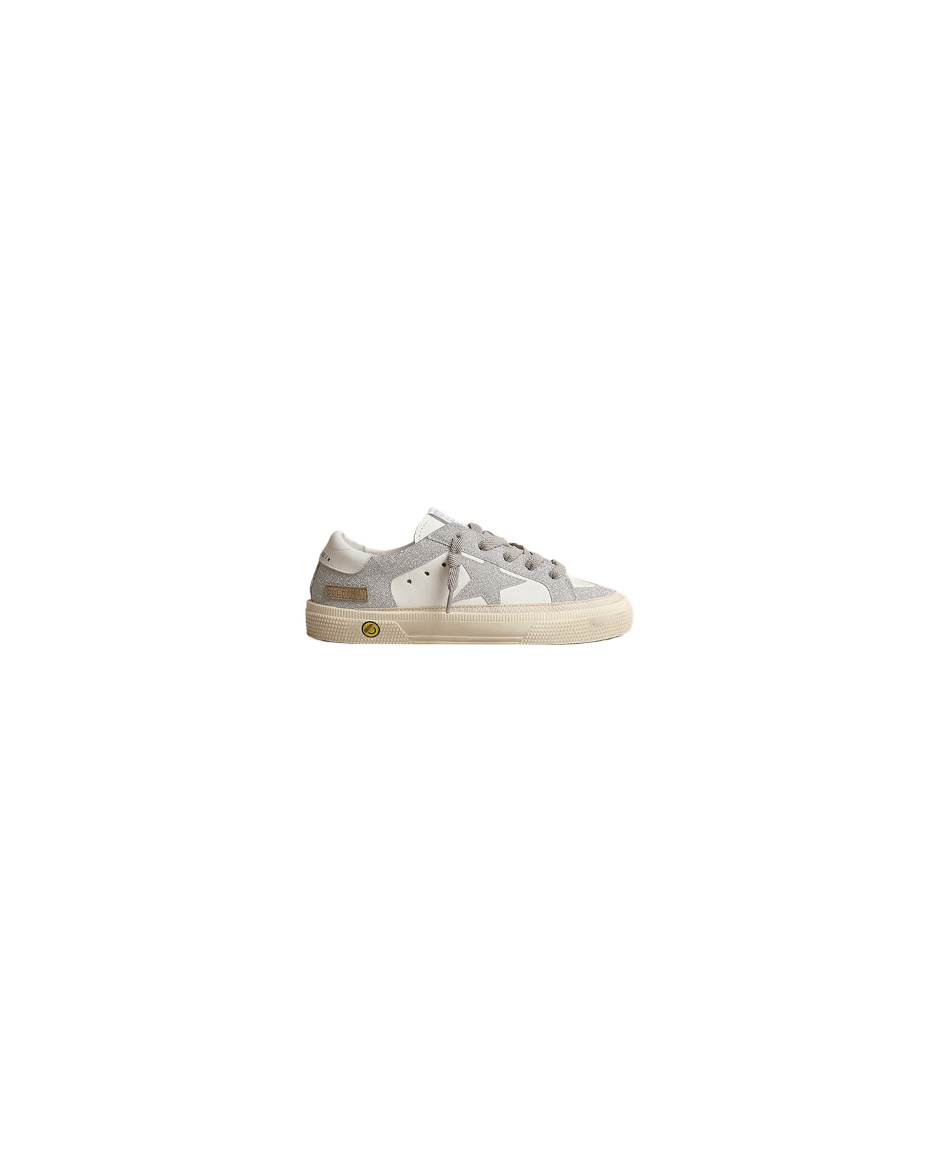 Golden Goose Sneakers With Logo - Silver シューズ