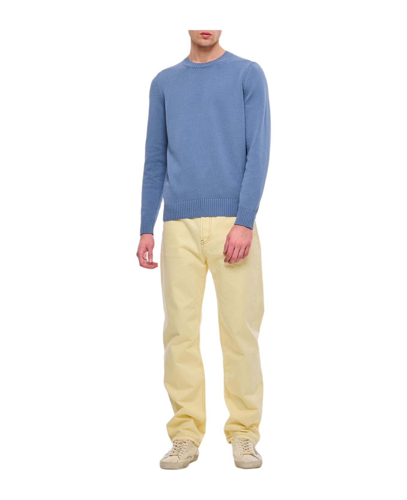 Drumohr Crewneck Sweater - Clear Blue