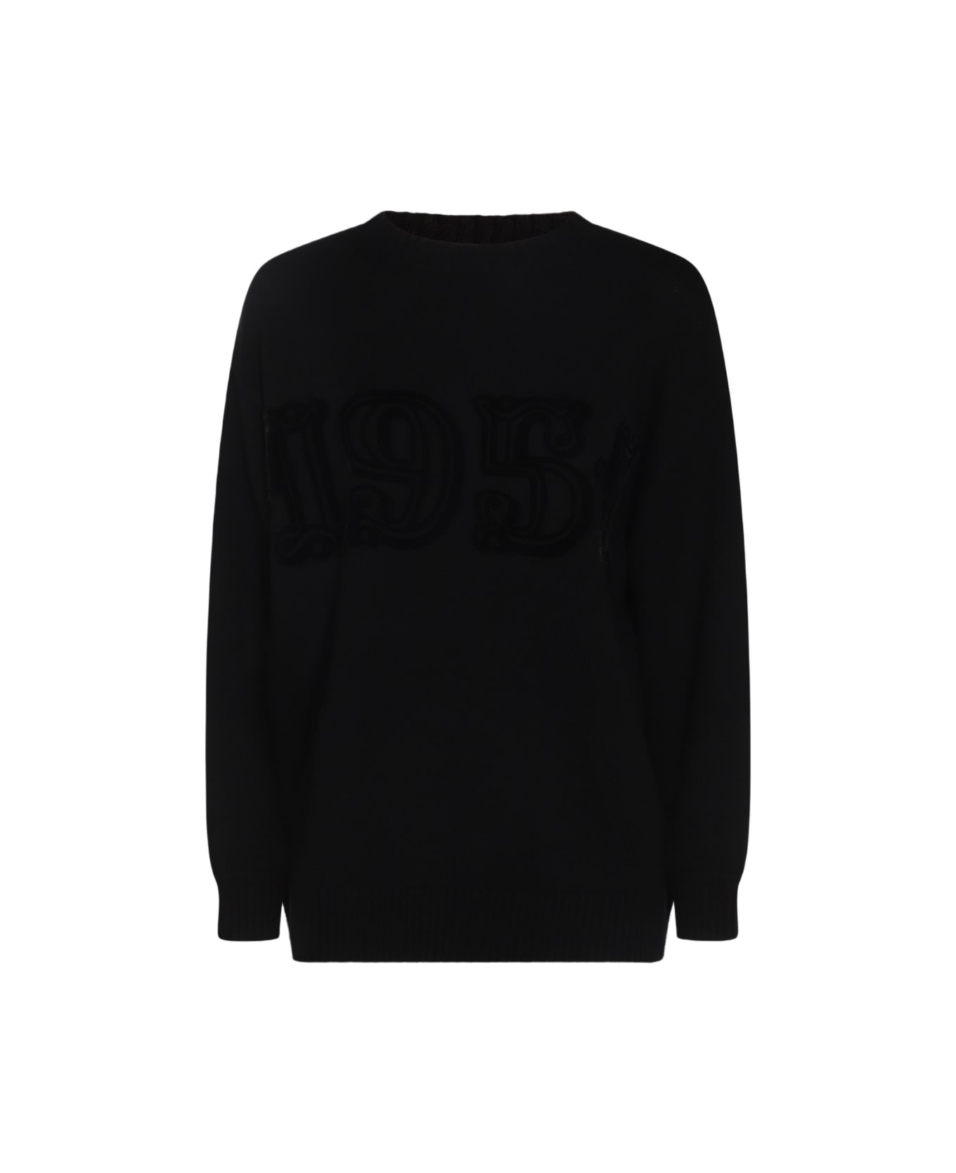 Max Mara Black Wool Fido Knitwear - Black