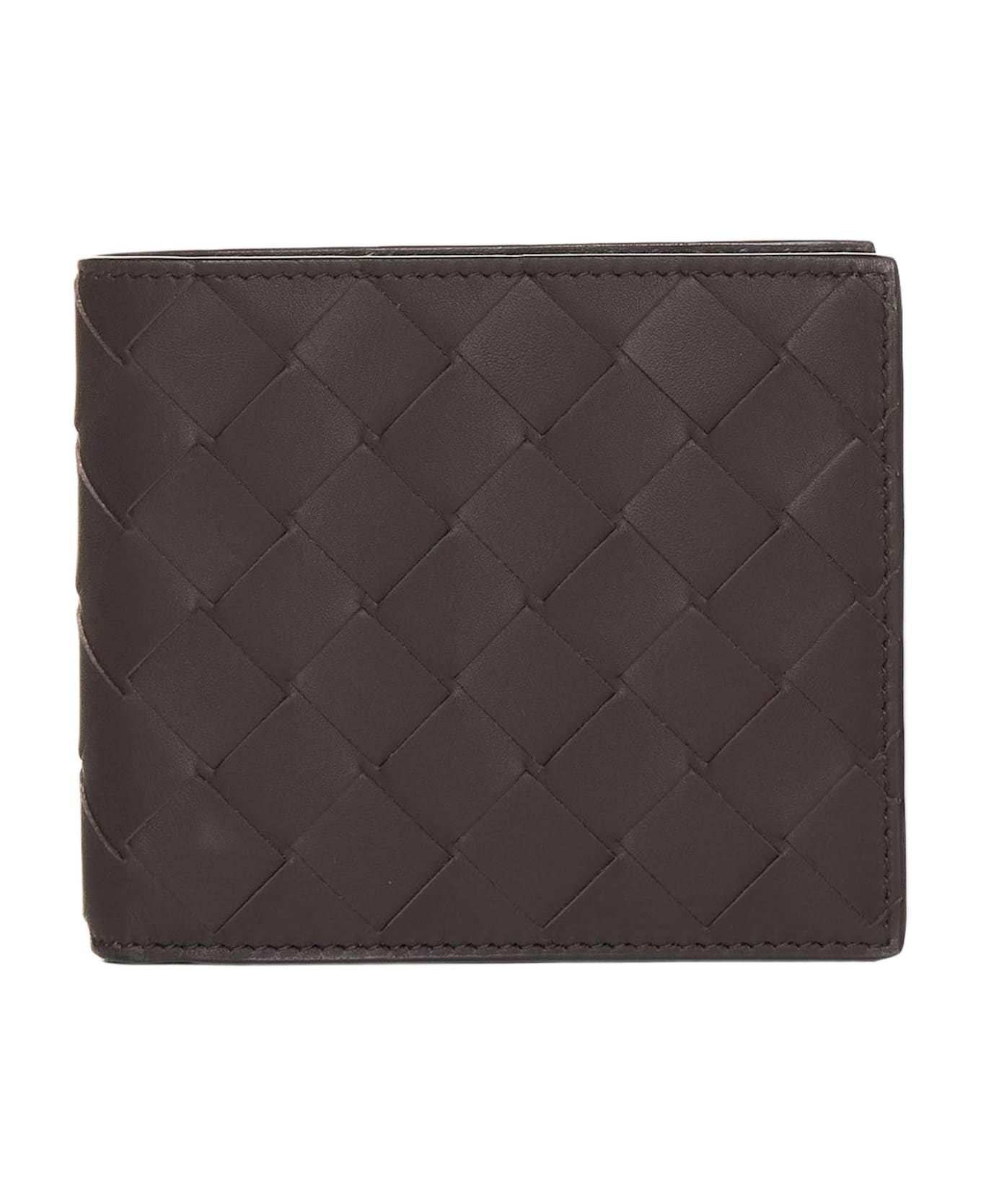 Bottega Veneta Intrecciato Leather Bifold Wallet - Fondant-silver