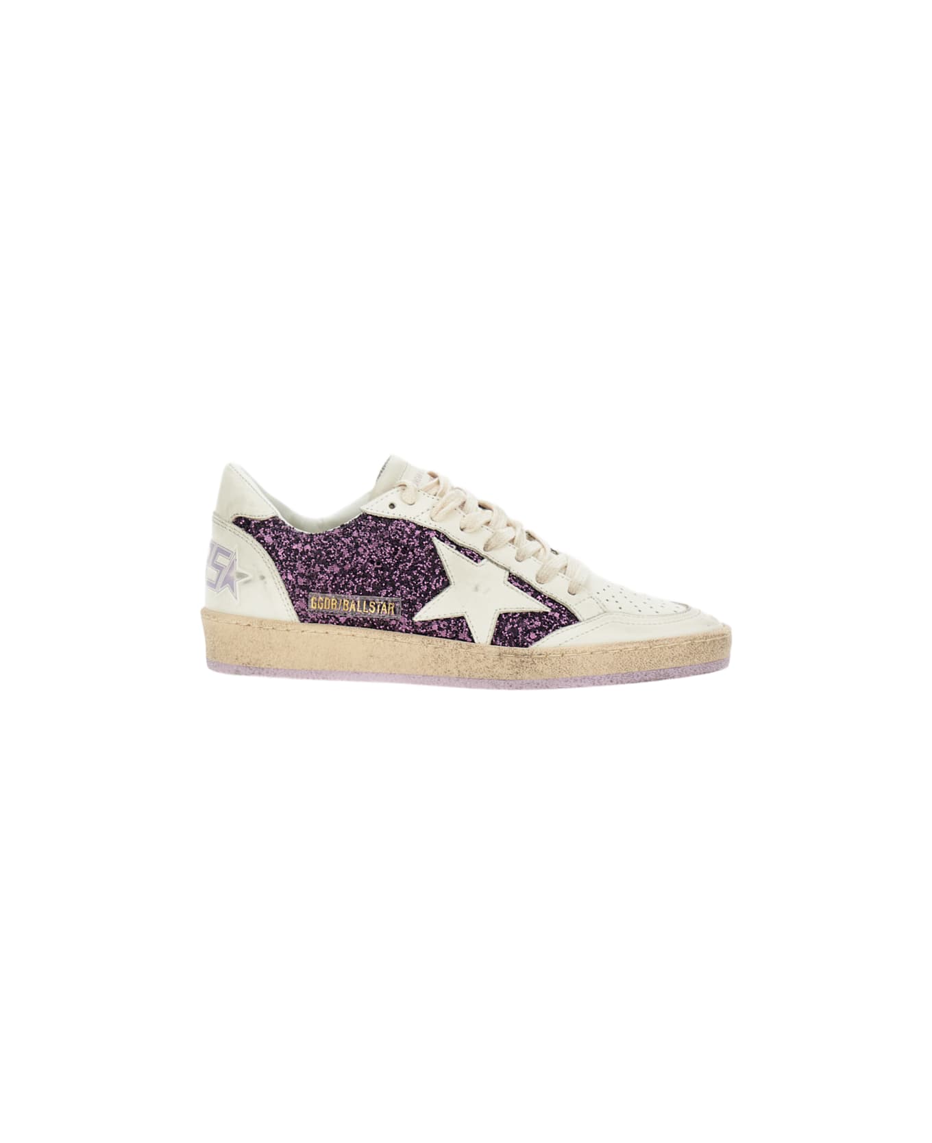 Golden Goose Ball Star Sneakers - PURPLEWHITE
