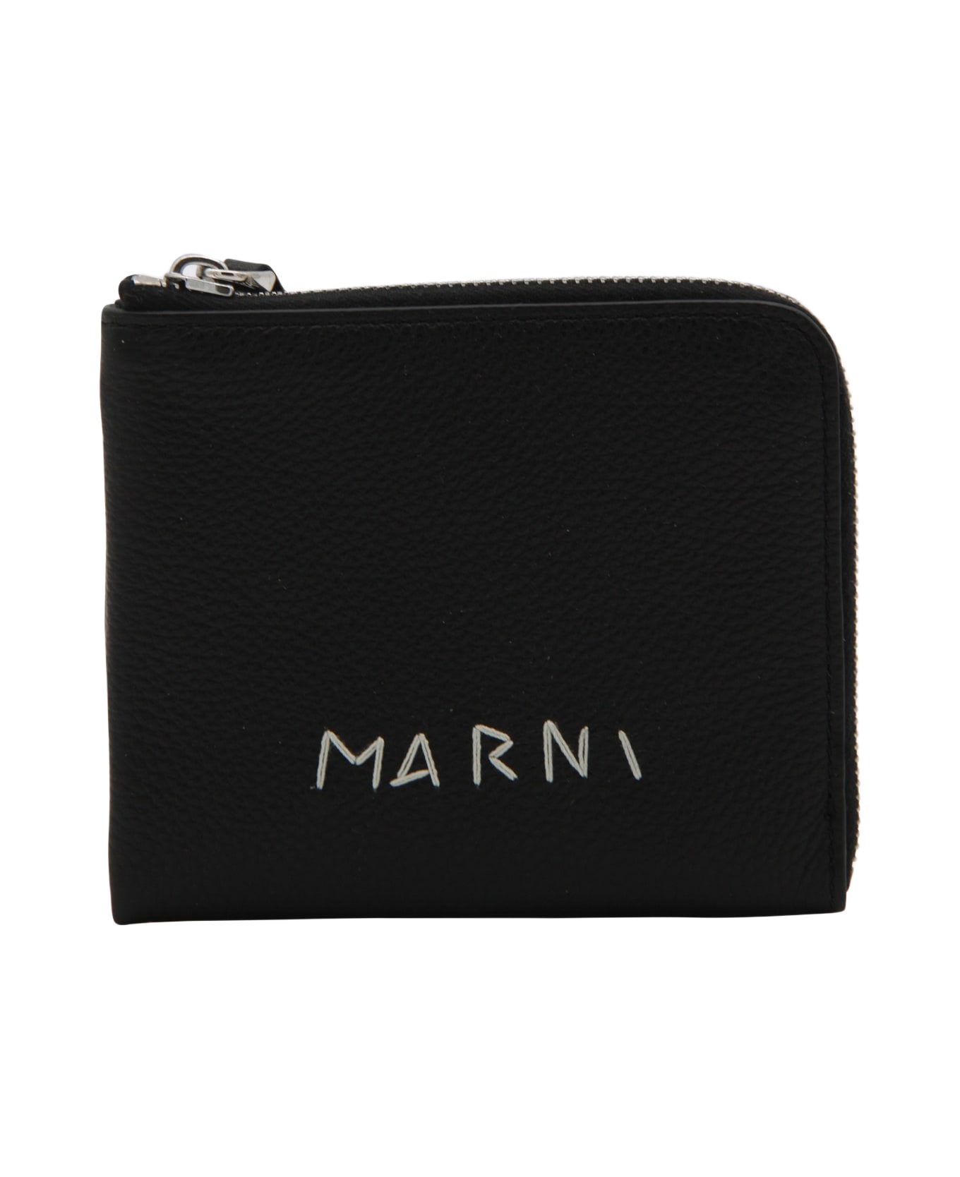 Marni Black Leather Wallet - Black