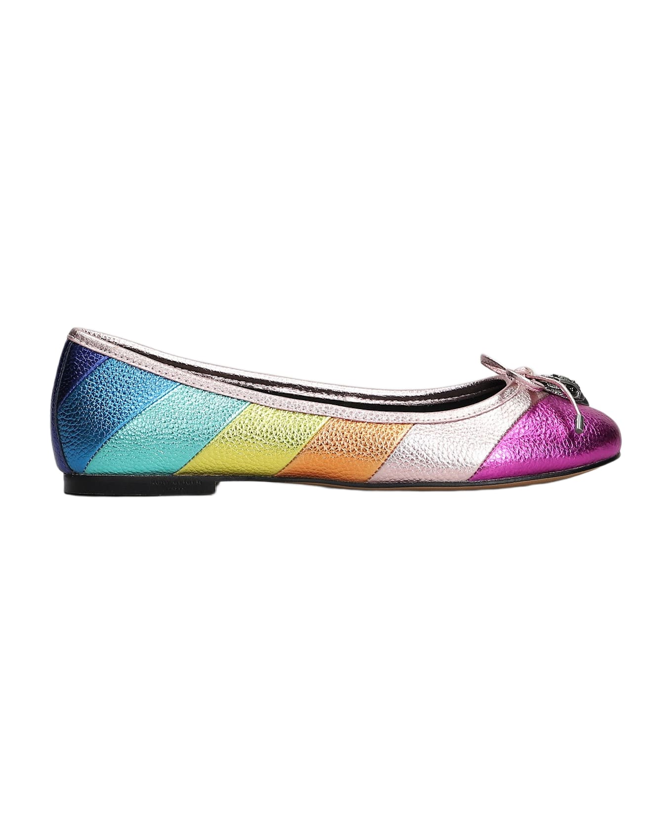 Kurt Geiger Eagle Ballet Flats In Multicolor Leather - multicolor
