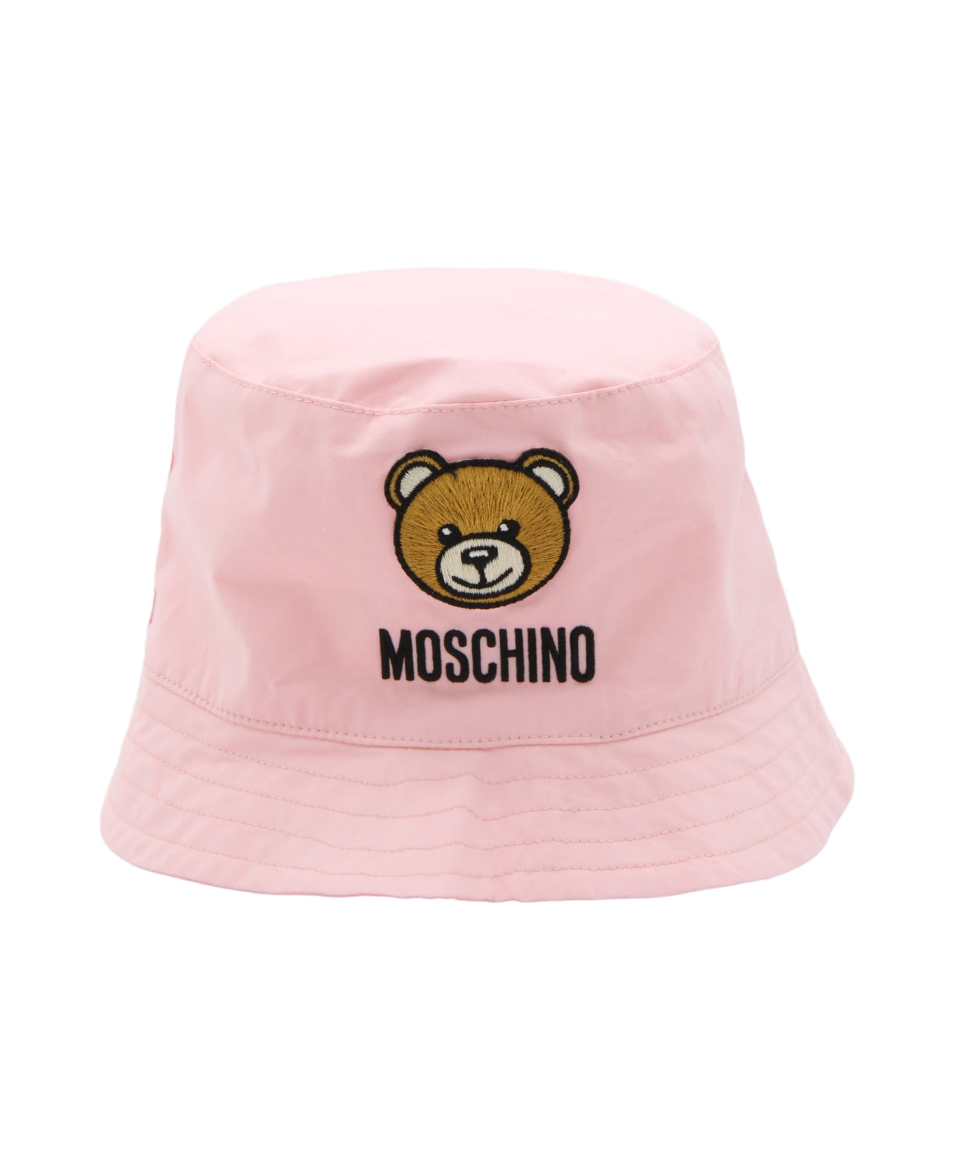 Moschino Pink Cotton Bucket Hat - SUGAR ROSE