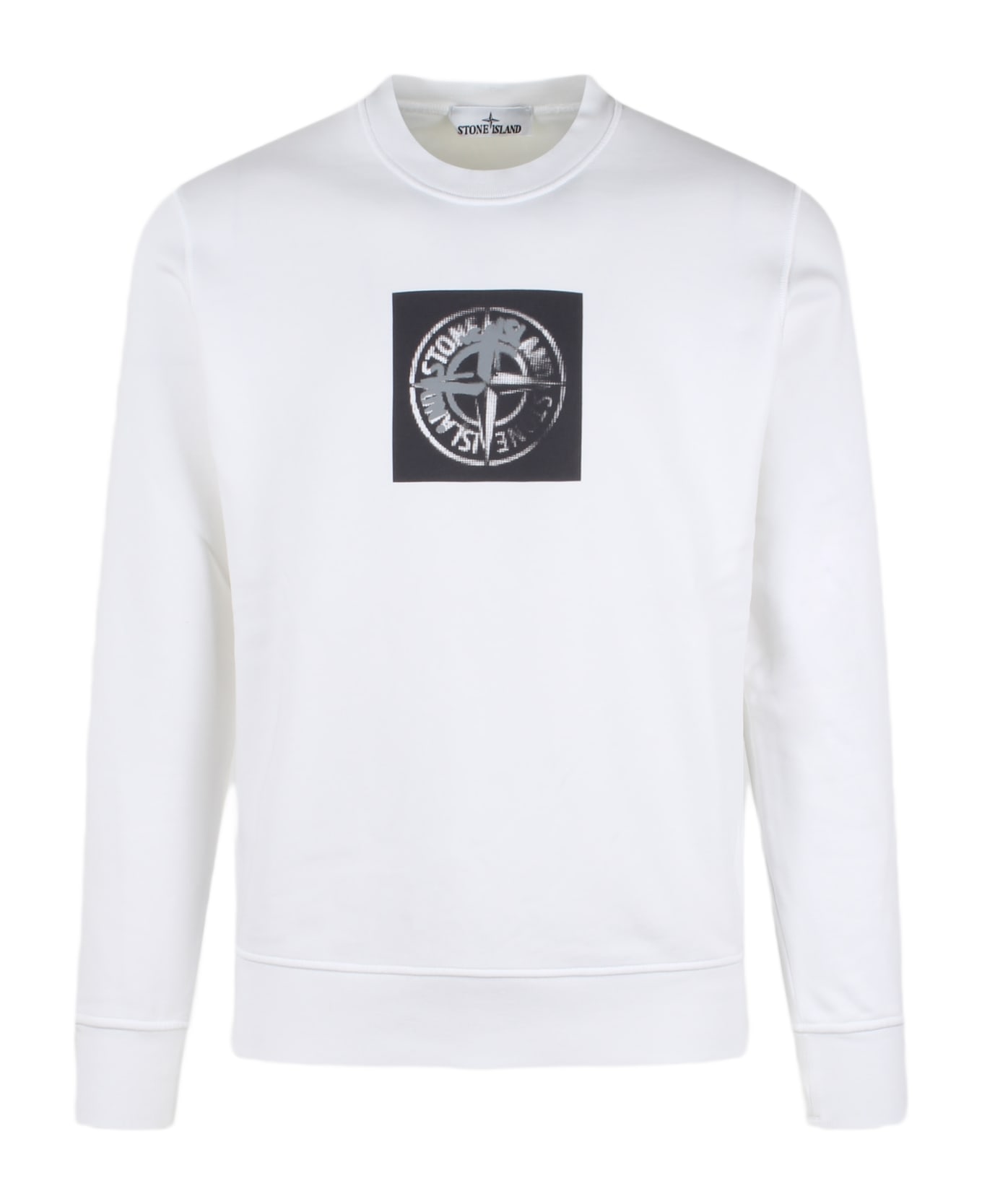 Stone Island Industrial One Print Sweatshirt - White