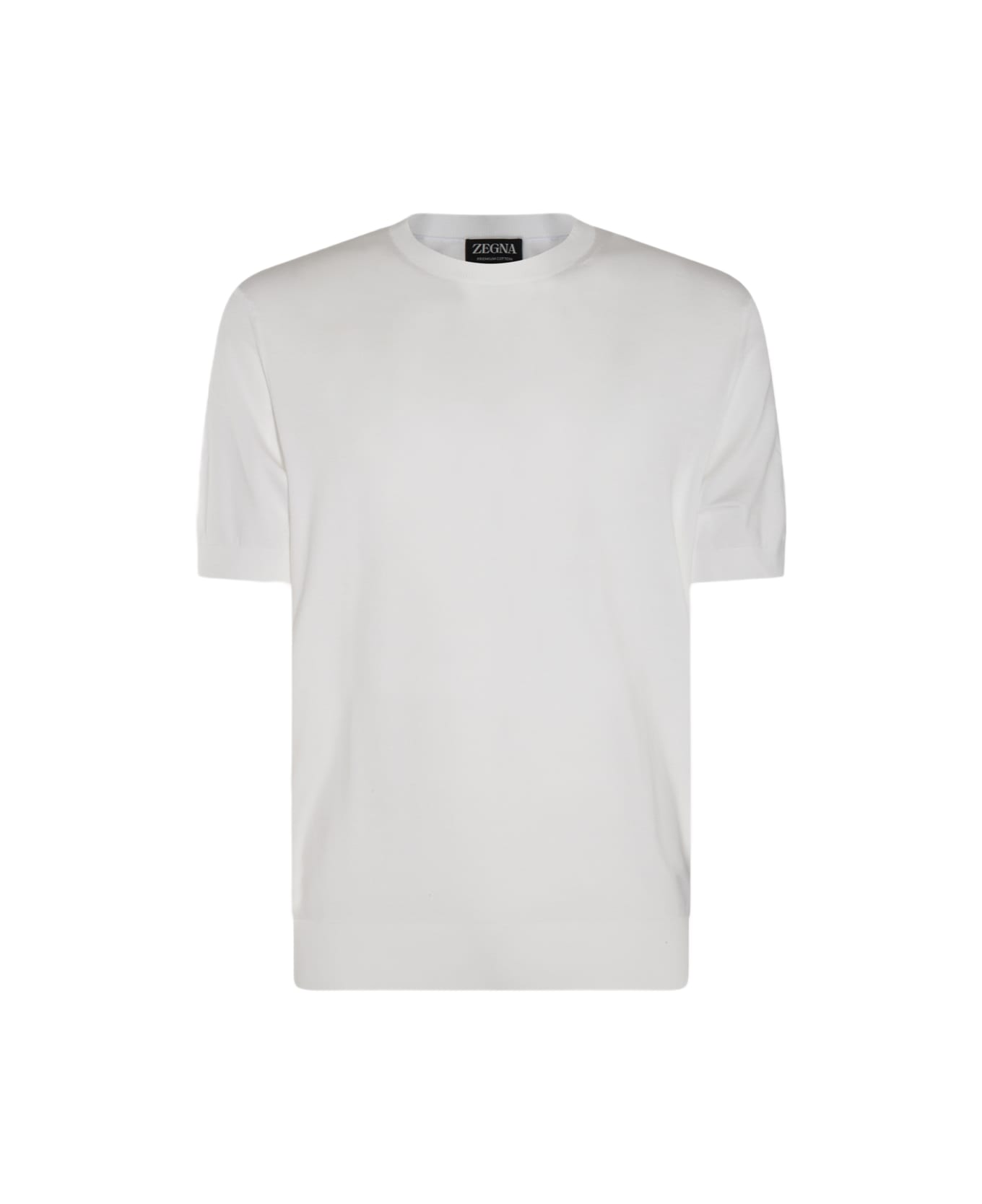 Zegna White Cotton Tshirt - White