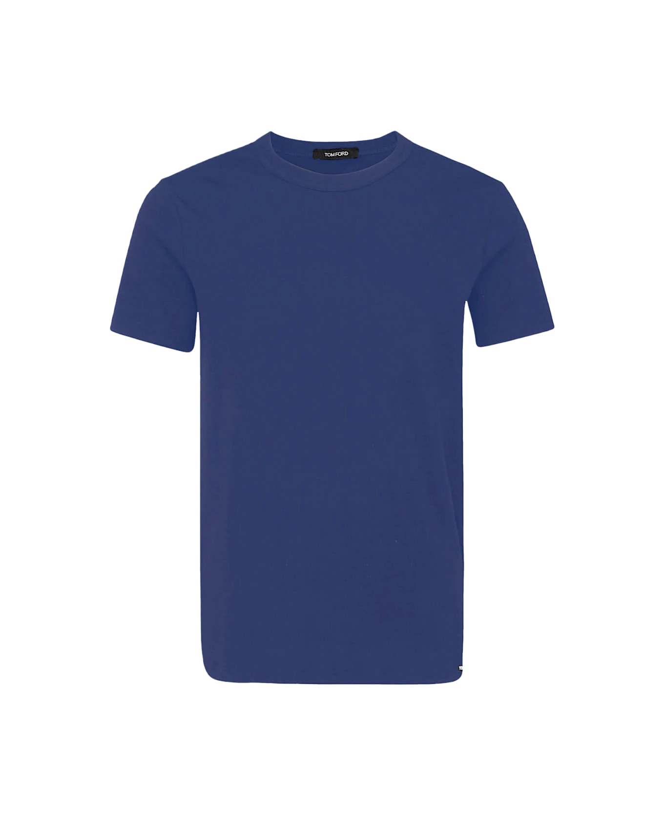 Tom Ford High Blue Cotton Blend T-shirt - HIGH BLUE