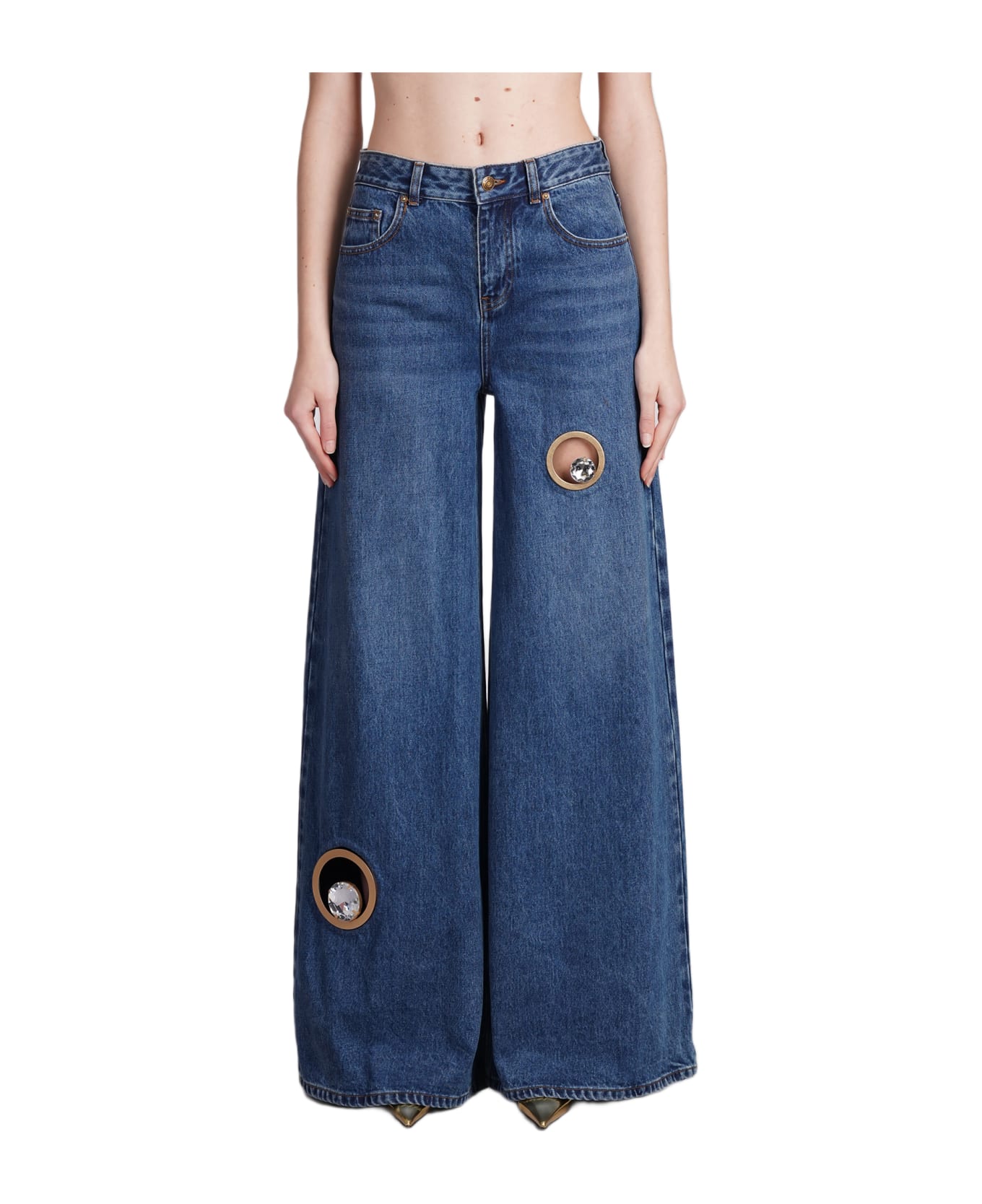 AREA Jeans In Blue Cotton - blue