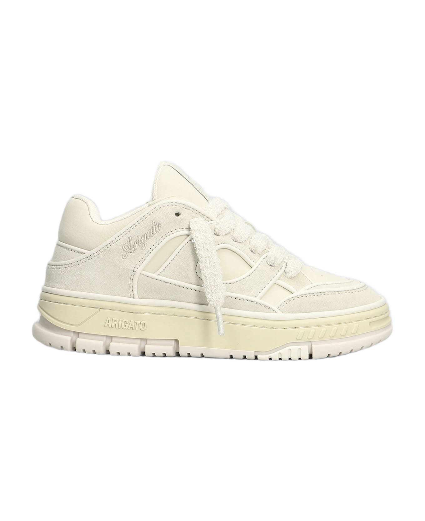 Axel Arigato Area Lo Sneaker Sneakers In Beige Suede And Leather - beige