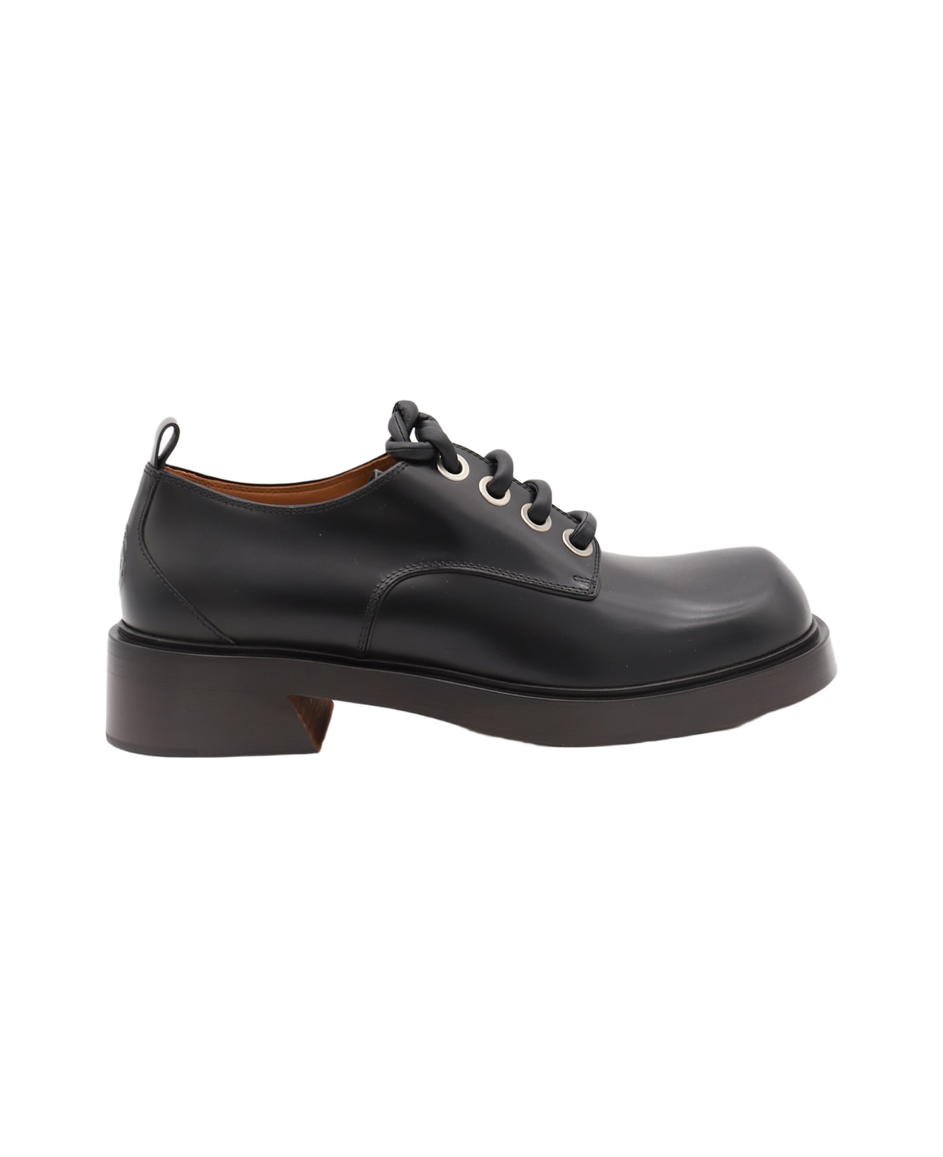 Alexander McQueen Black Lace Up Shoes - Black