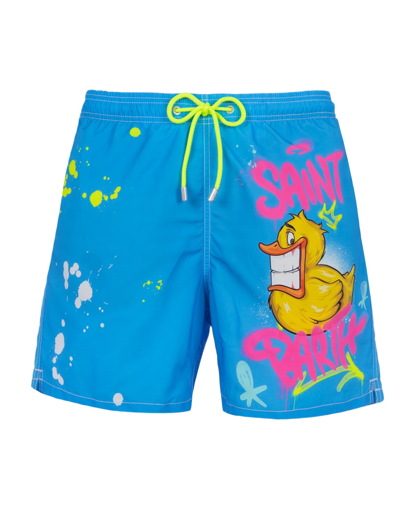 MC2 Saint Barth Man Swim Shorts With Duck Print | Crypto Puppets® Special Edition - SKY スイムトランクス