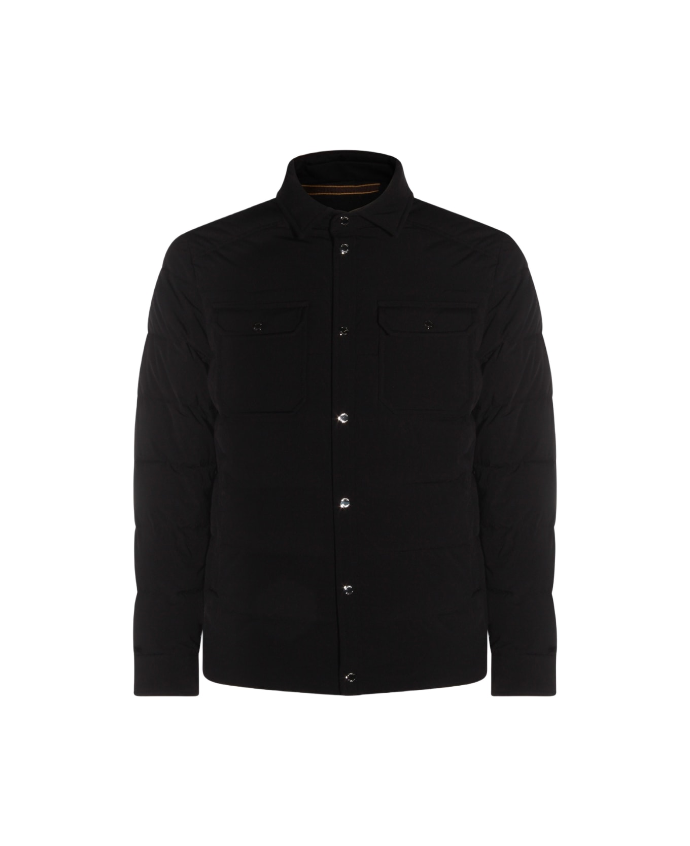 Moorer Dark Blue Veton Down Jacket - DARK BLU